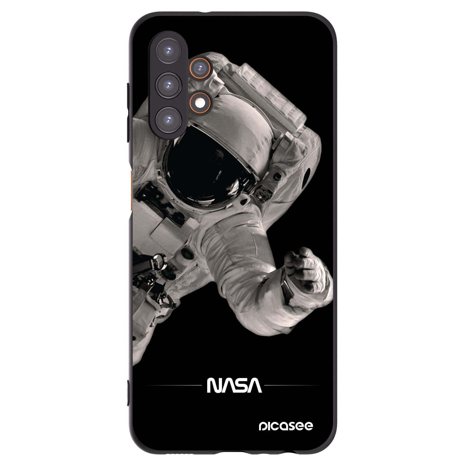 Picasee silikonový černý obal pro Samsung Galaxy A13 4G A135 - Astronaut Big