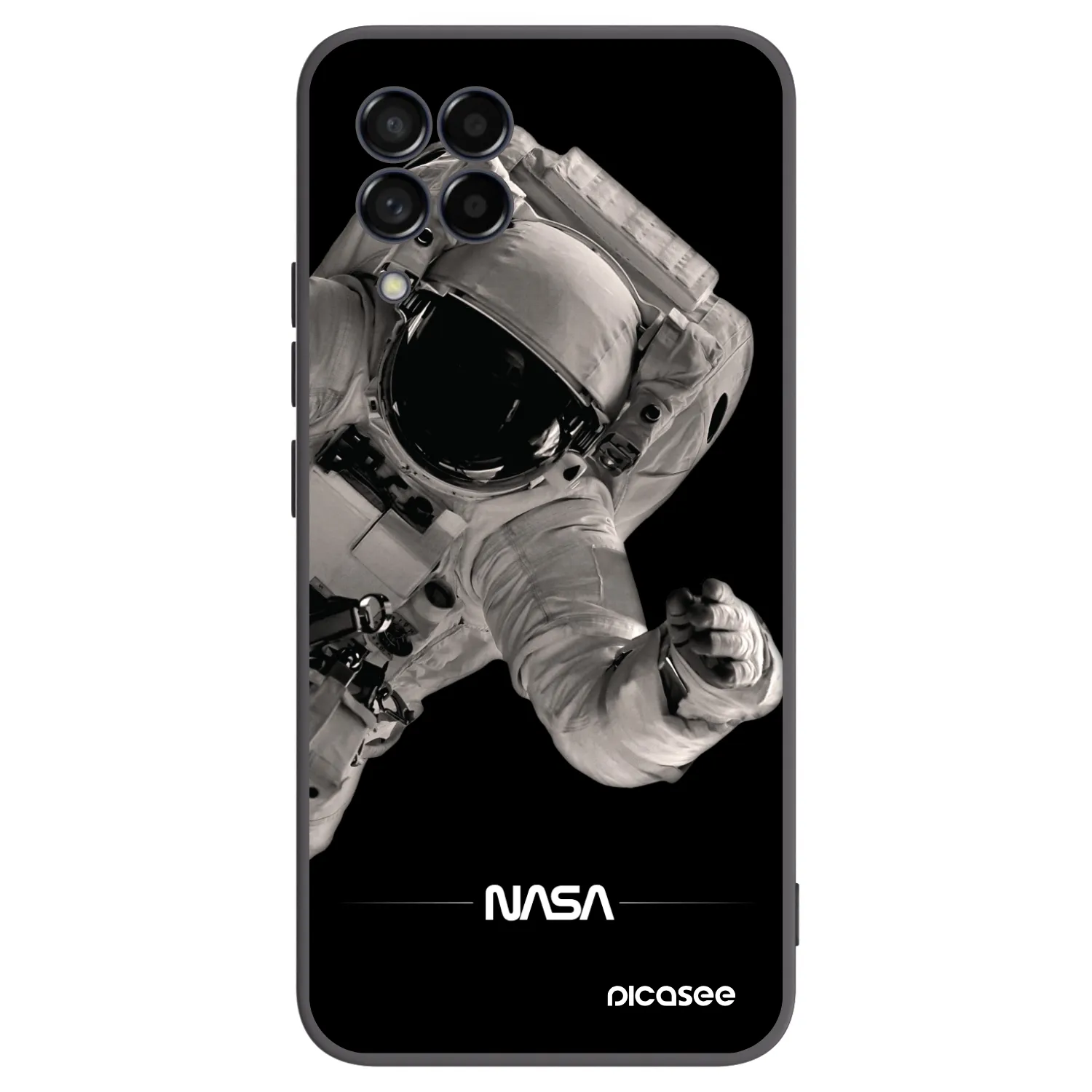 Picasee silikonový černý obal pro Samsung Galaxy M53 5G - Astronaut Big