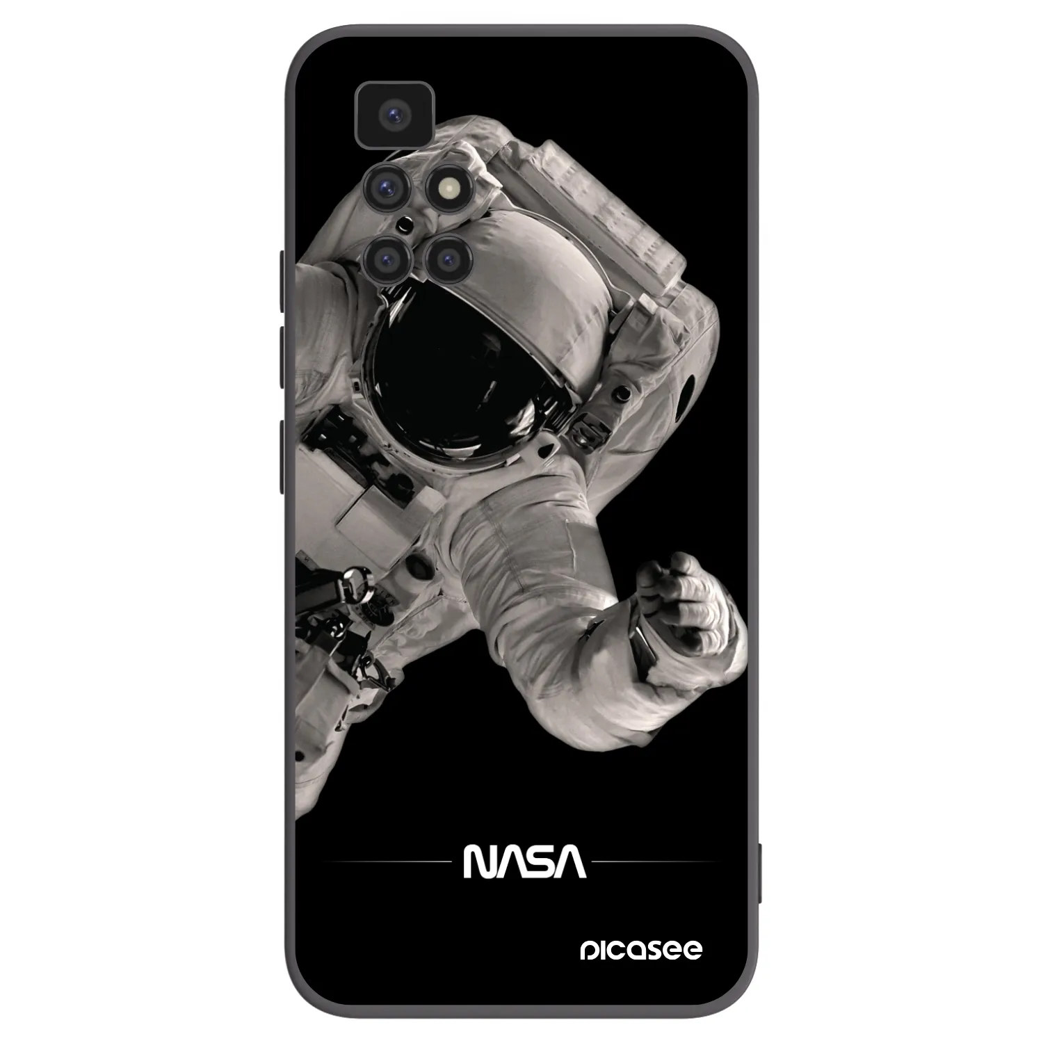 Picasee silikonový černý obal pro Xiaomi Redmi 10 (2022) - Astronaut Big