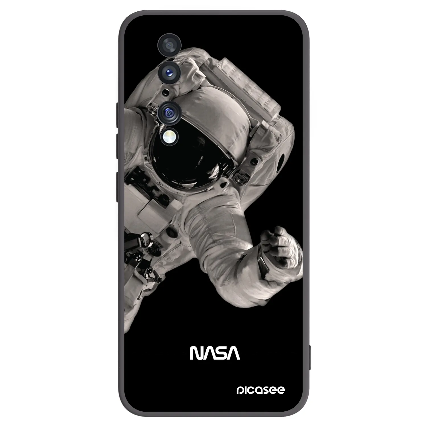 Picasee silikonový černý obal pro Honor 70 - Astronaut Big
