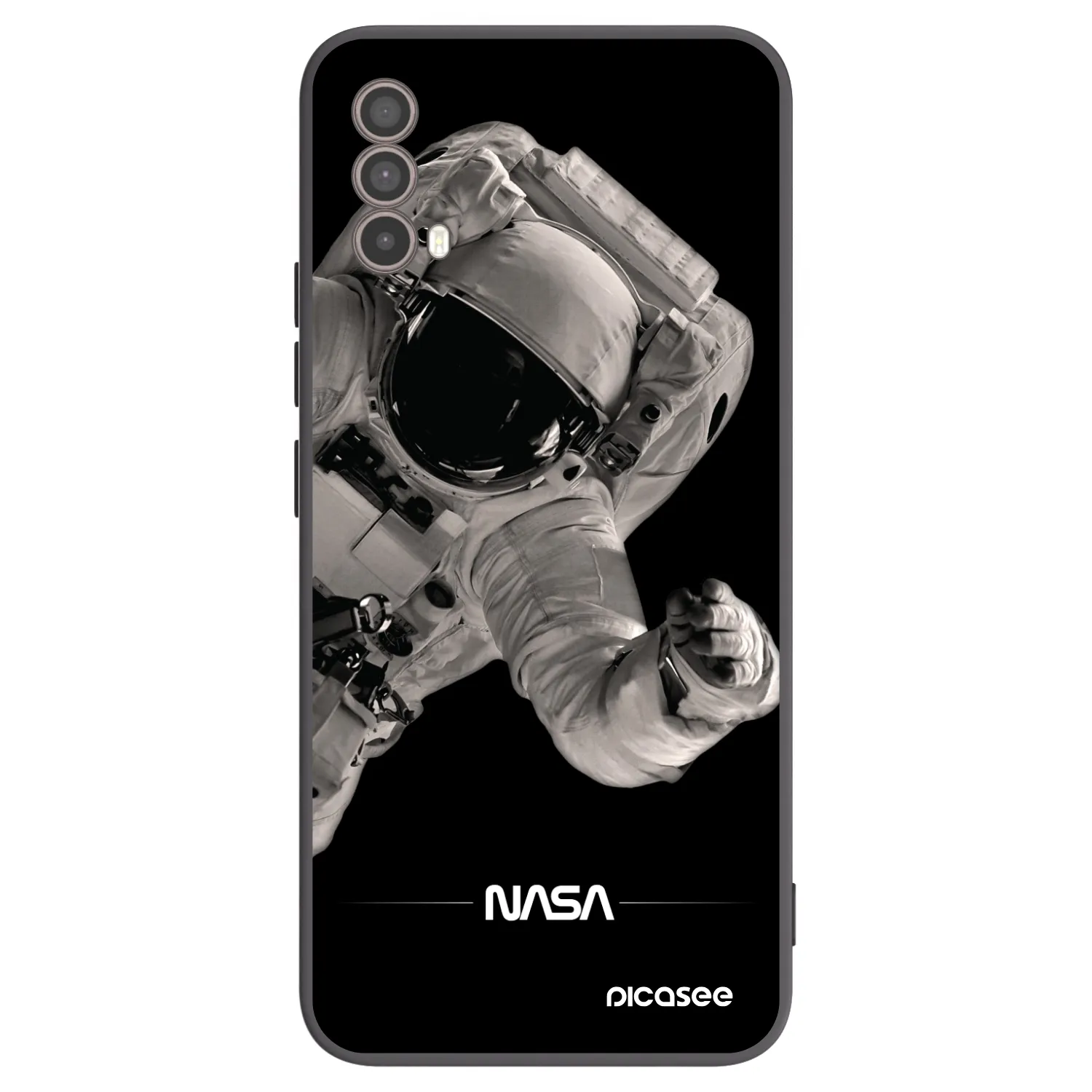 Picasee silikonový černý obal pro Motorola Moto E40 - Astronaut Big
