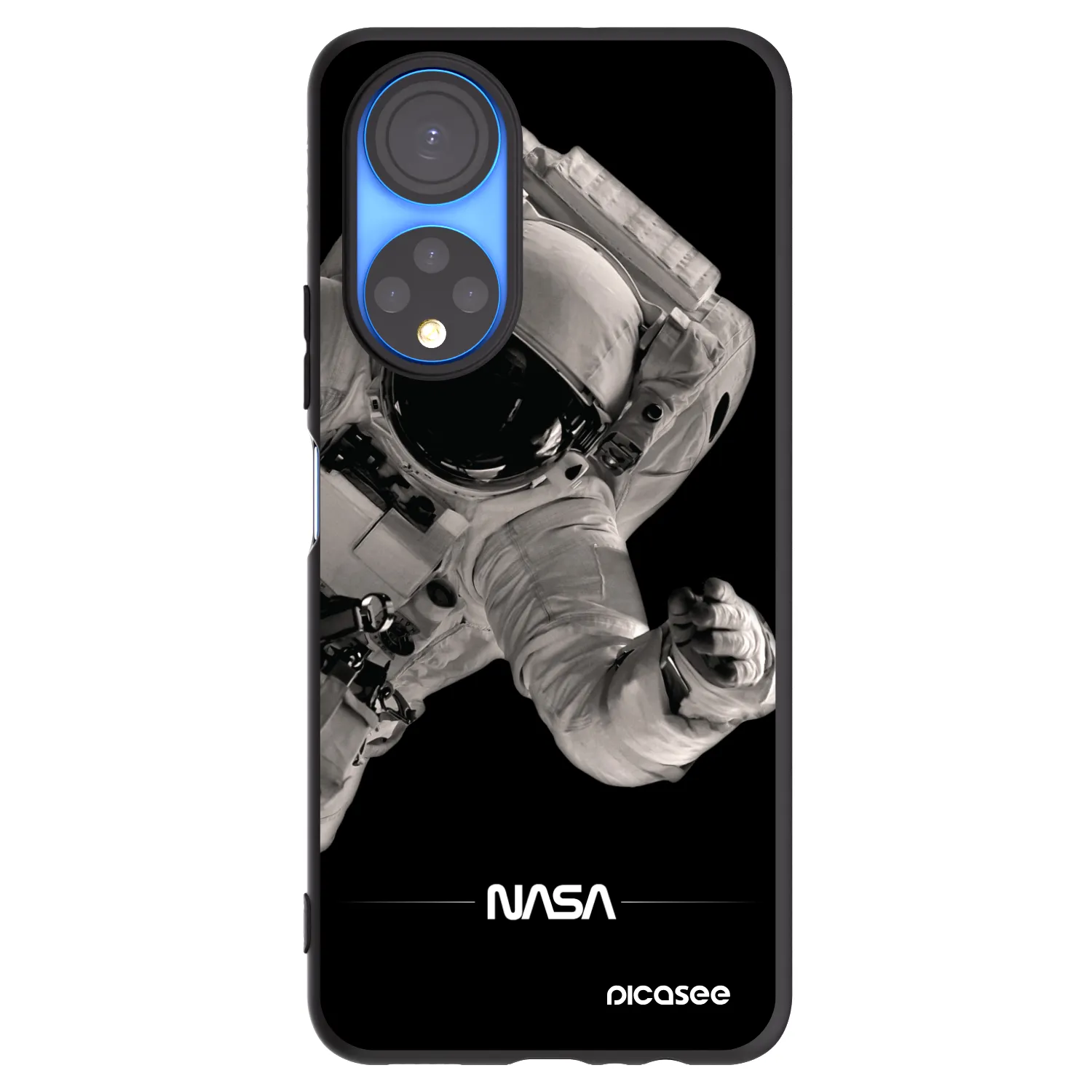 Picasee silikonový černý obal pro Honor X7 - Astronaut Big