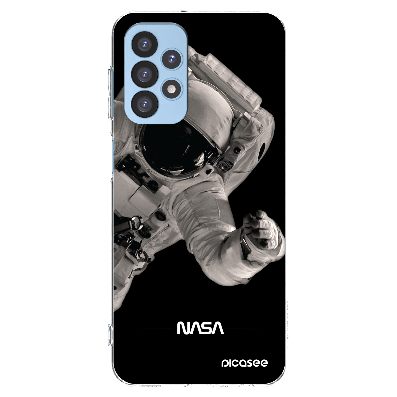 Picasee silikonový průhledný obal pro Samsung Galaxy A23 A235F 4G - Astronaut Big