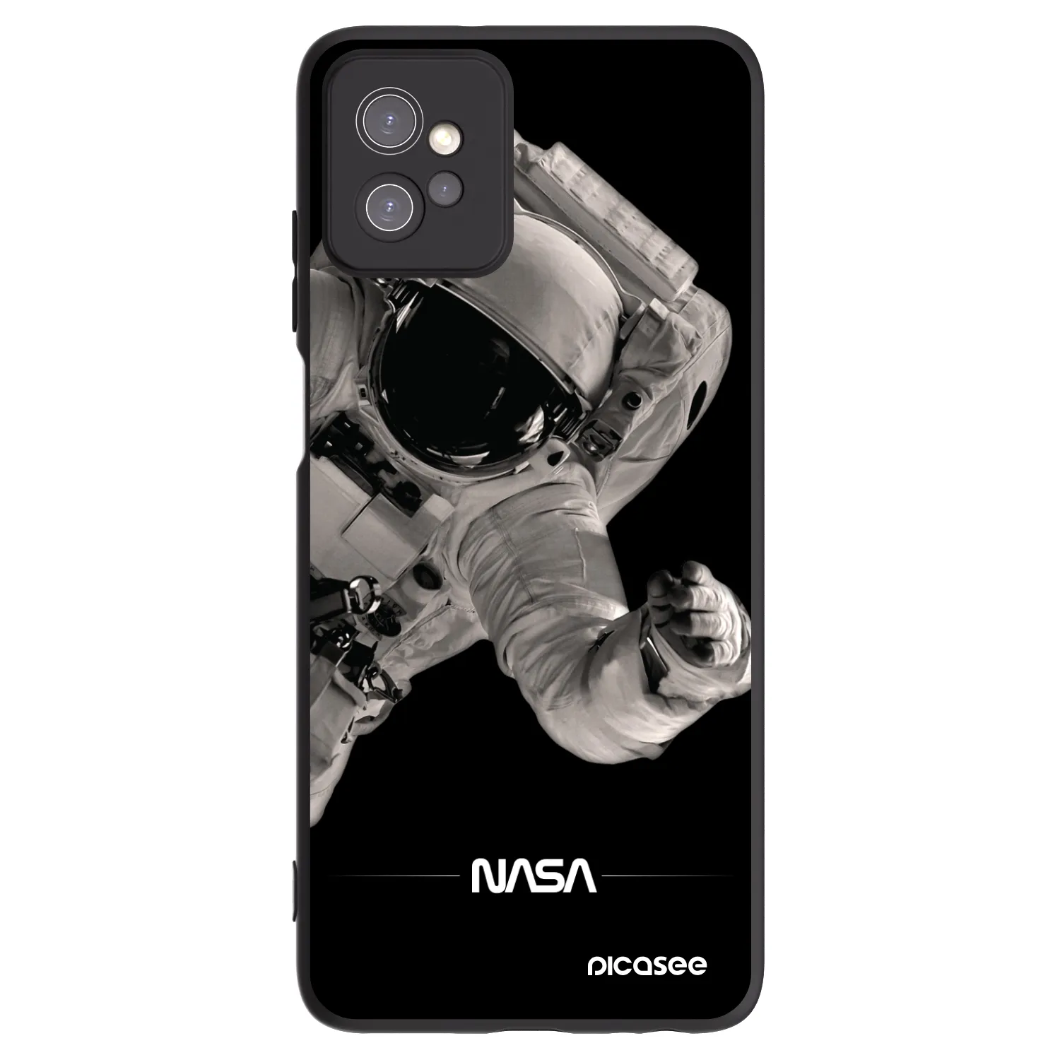Picasee silikonový černý obal pro Motorola Moto G32 - Astronaut Big