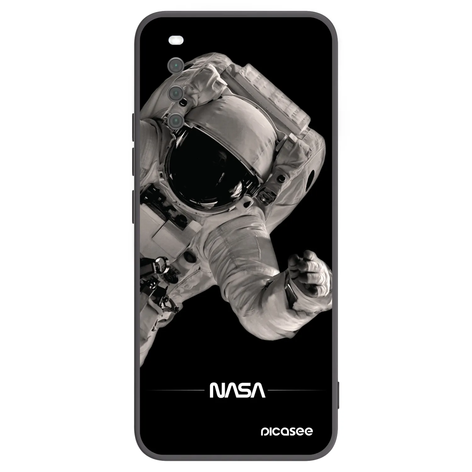 Picasee silikonový černý obal pro Sony Xperia 10 III - Astronaut Big