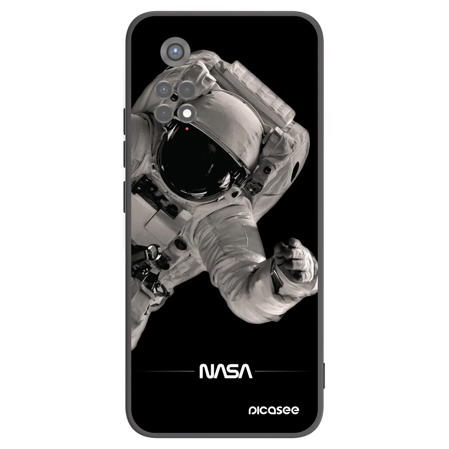 Picasee silikonový černý obal pro Xiaomi Redmi Note 11S 5G - Astronaut Big