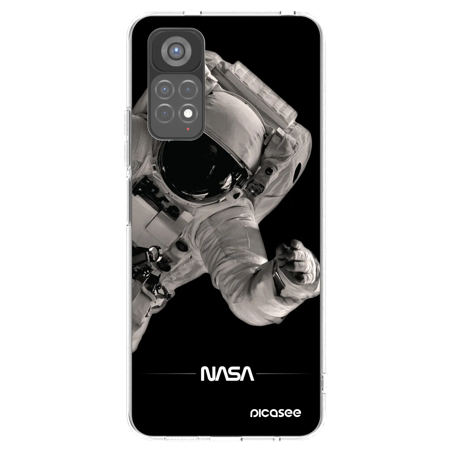 Picasee silikonový průhledný obal pro Xiaomi Redmi Note 11S 5G - Astronaut Big