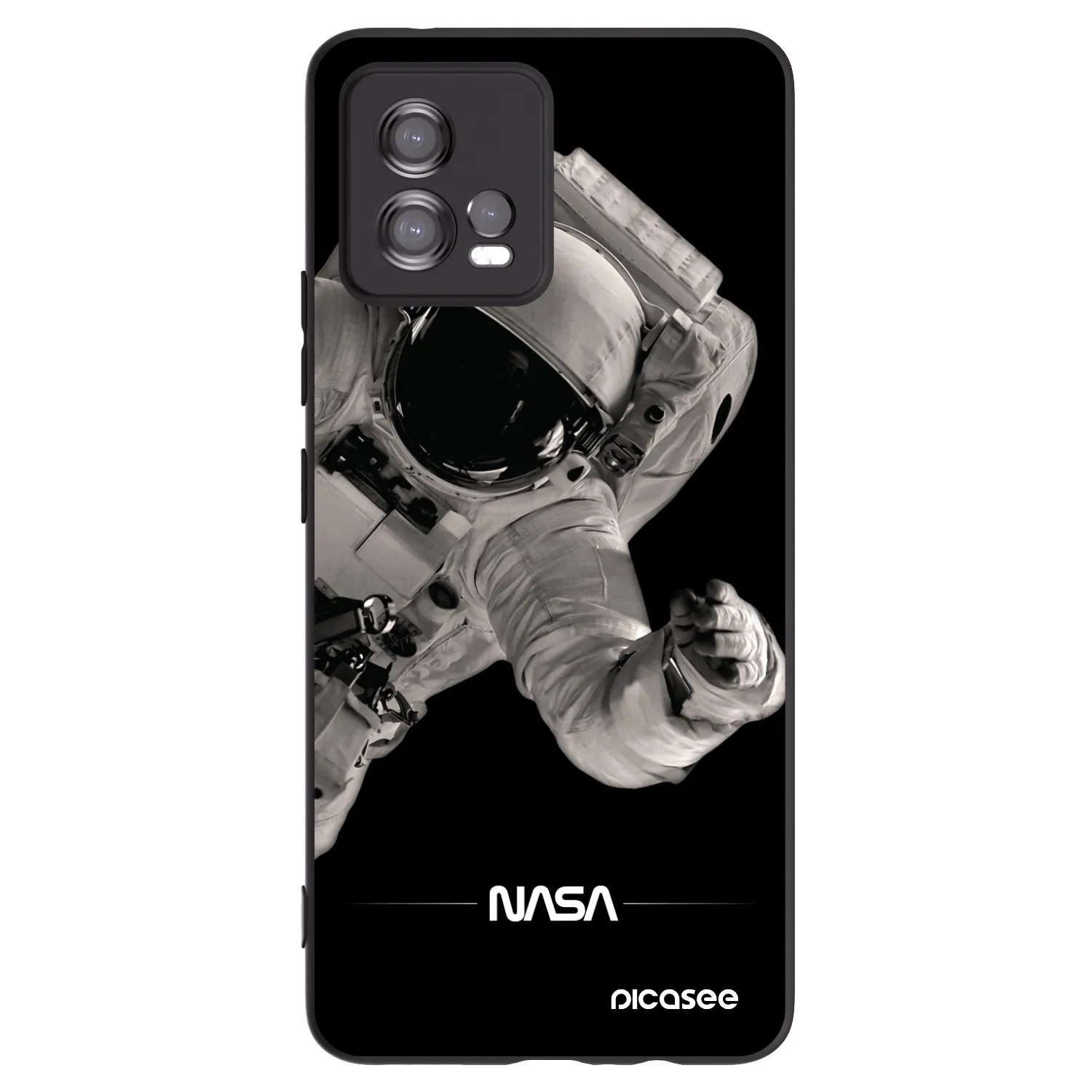 Picasee silikonový černý obal pro Motorola Moto G72 - Astronaut Big