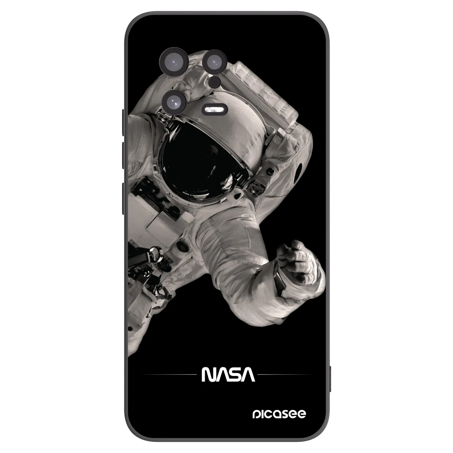 Picasee silikonový černý obal pro Xiaomi 13 - Astronaut Big