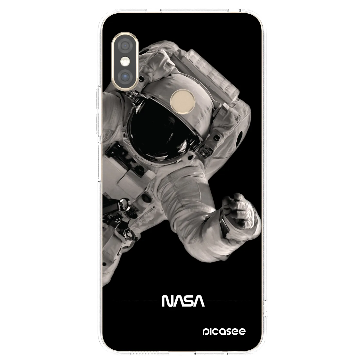 Picasee silikonový průhledný obal pro Xiaomi Redmi Note 5 Global - Astronaut Big