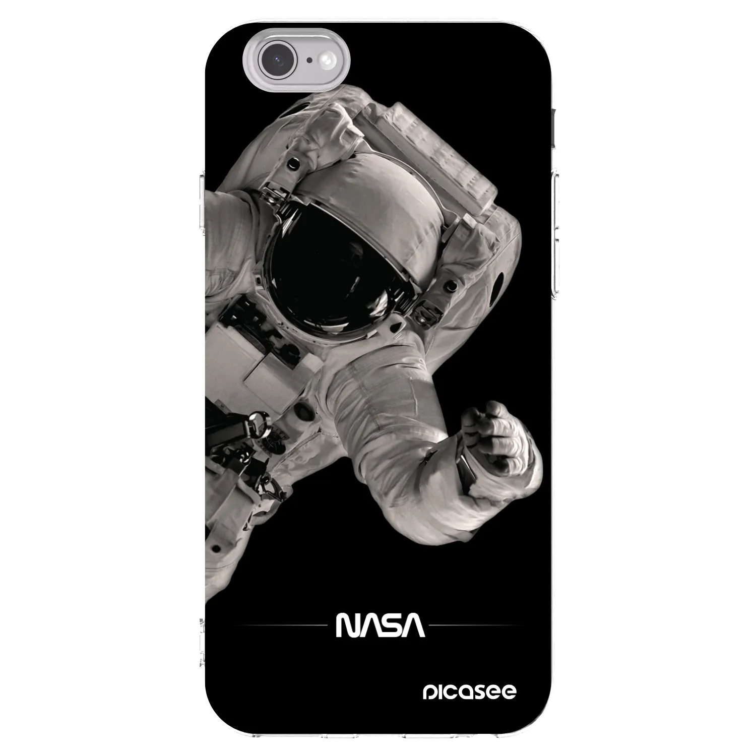 Picasee silikonový průhledný obal pro Apple iPhone 6/6S - Astronaut Big