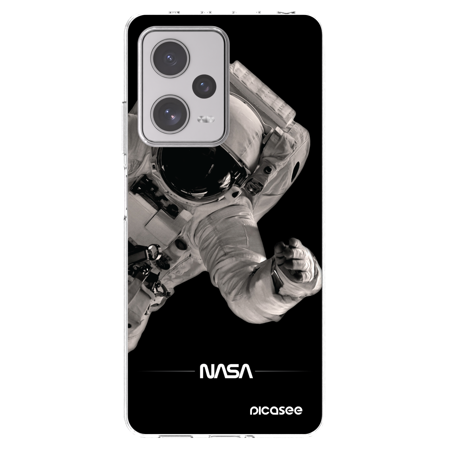Picasee silikonový průhledný obal pro Xiaomi Redmi Note 12 Pro+ 5G - Astronaut Big