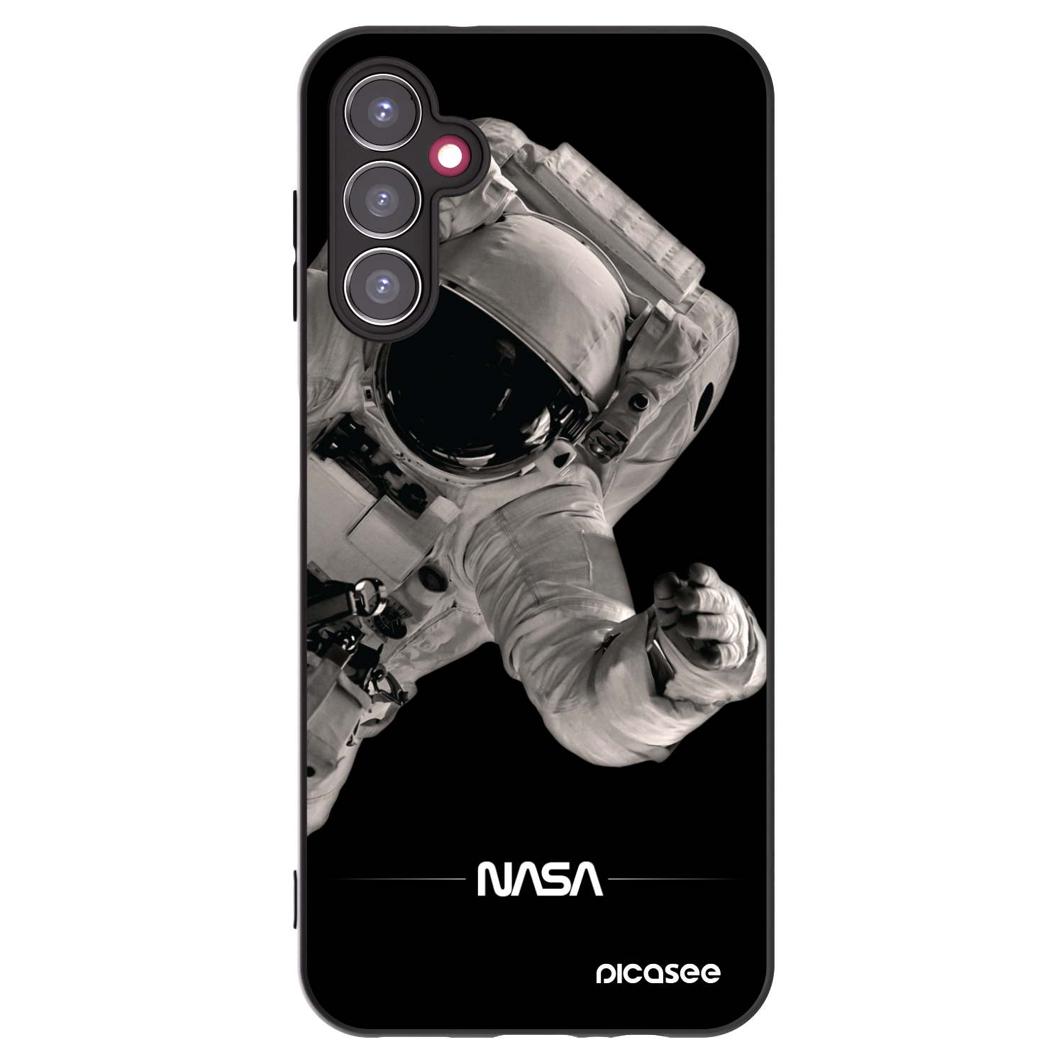 Picasee silikonový černý obal pro Samsung Galaxy A14 4G A145R - Astronaut Big