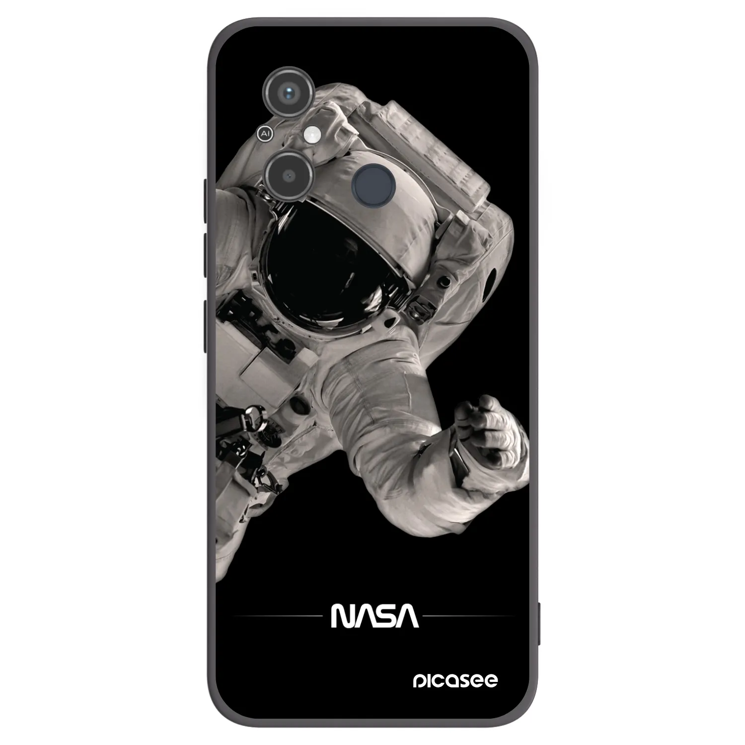 Picasee silikonový černý obal pro Xiaomi Redmi 12C - Astronaut Big
