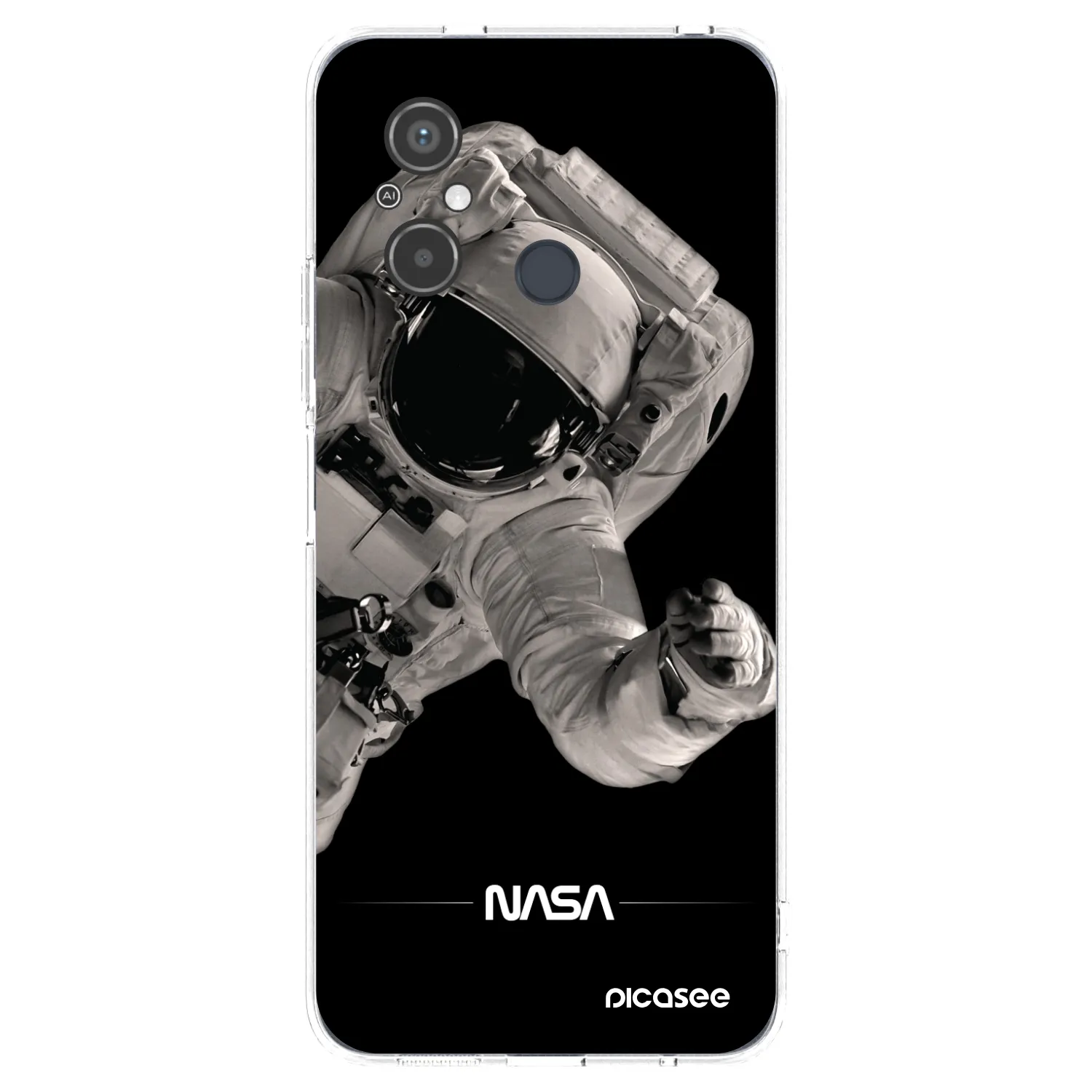 Picasee silikonový průhledný obal pro Xiaomi Redmi 12C - Astronaut Big