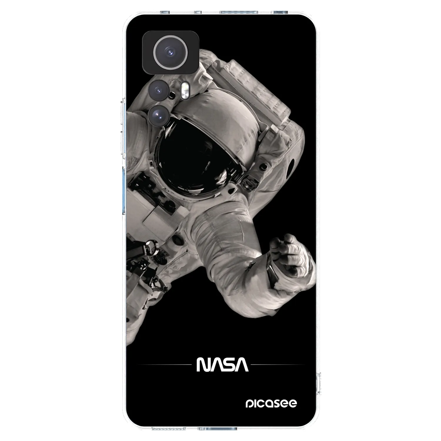 Picasee silikonový průhledný obal pro Xiaomi Redmi Note 12S - Astronaut Big