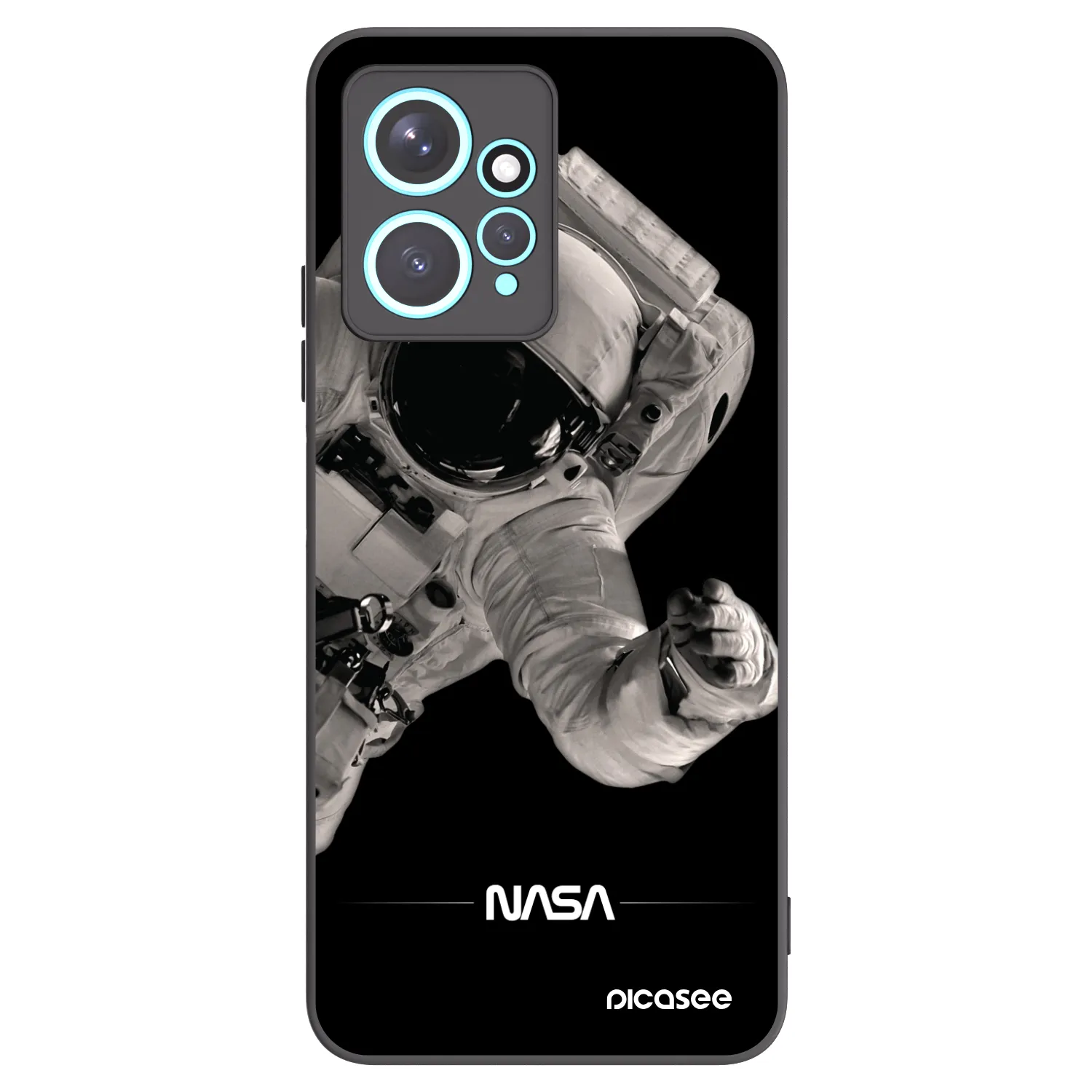 Picasee silikonový černý obal pro Xiaomi Redmi Note 12 4G - Astronaut Big