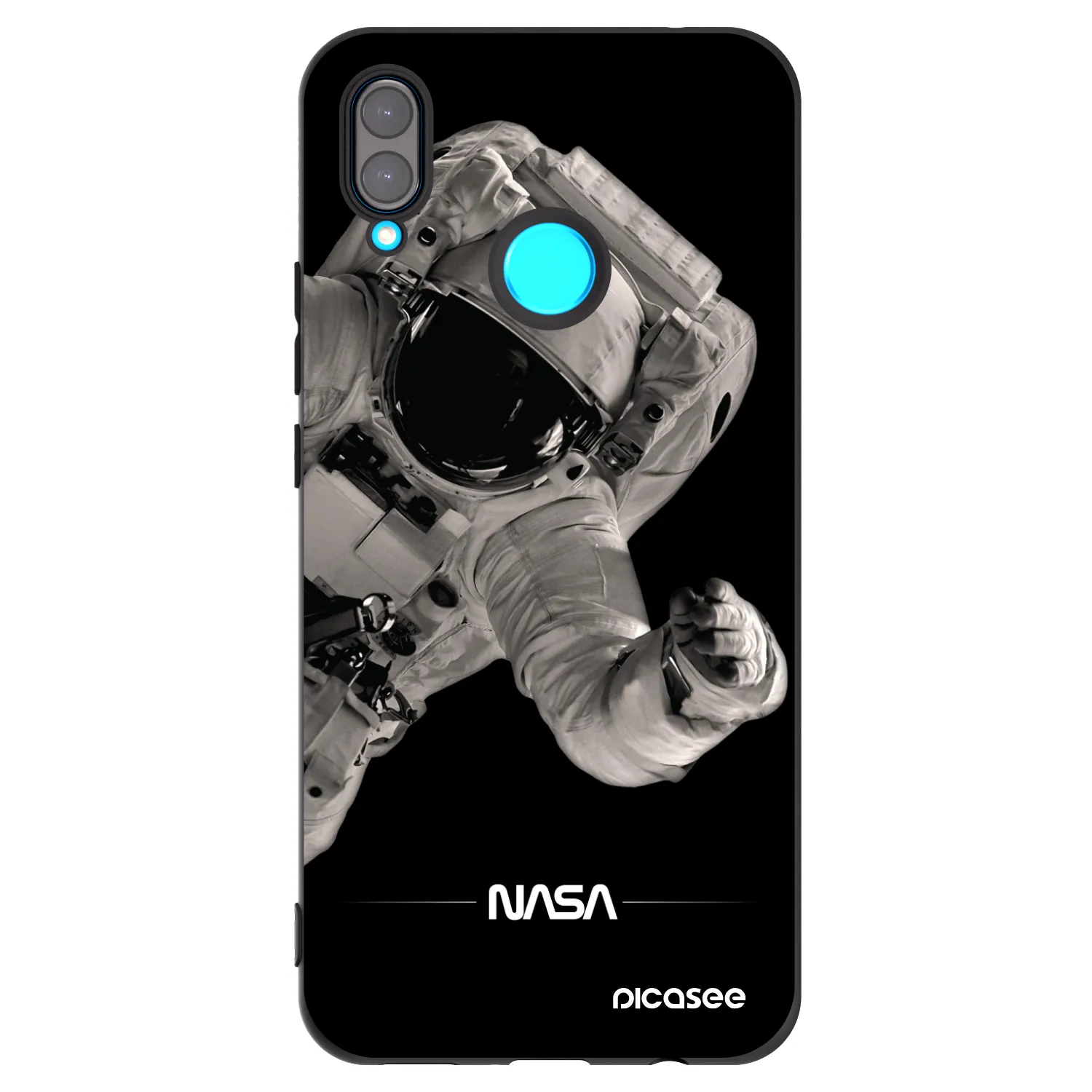 Picasee silikonový černý obal pro Huawei Nova 3i - Astronaut Big
