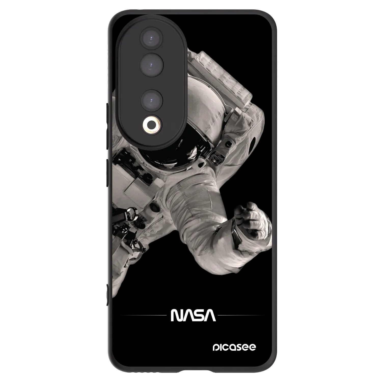 Picasee silikonový černý obal pro Honor 90 5G - Astronaut Big