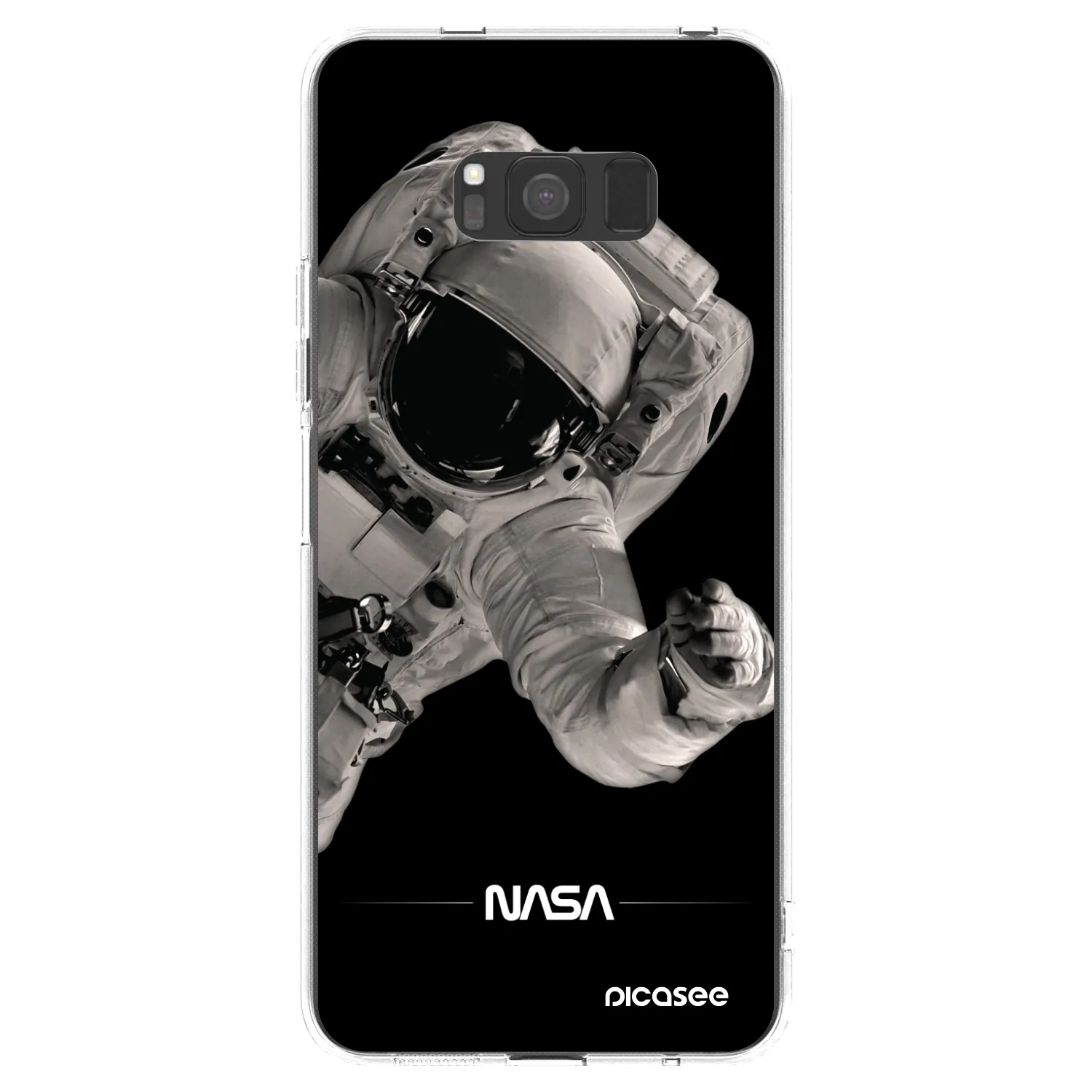 Picasee silikonový průhledný obal pro Samsung Galaxy S8 G950F - Astronaut Big