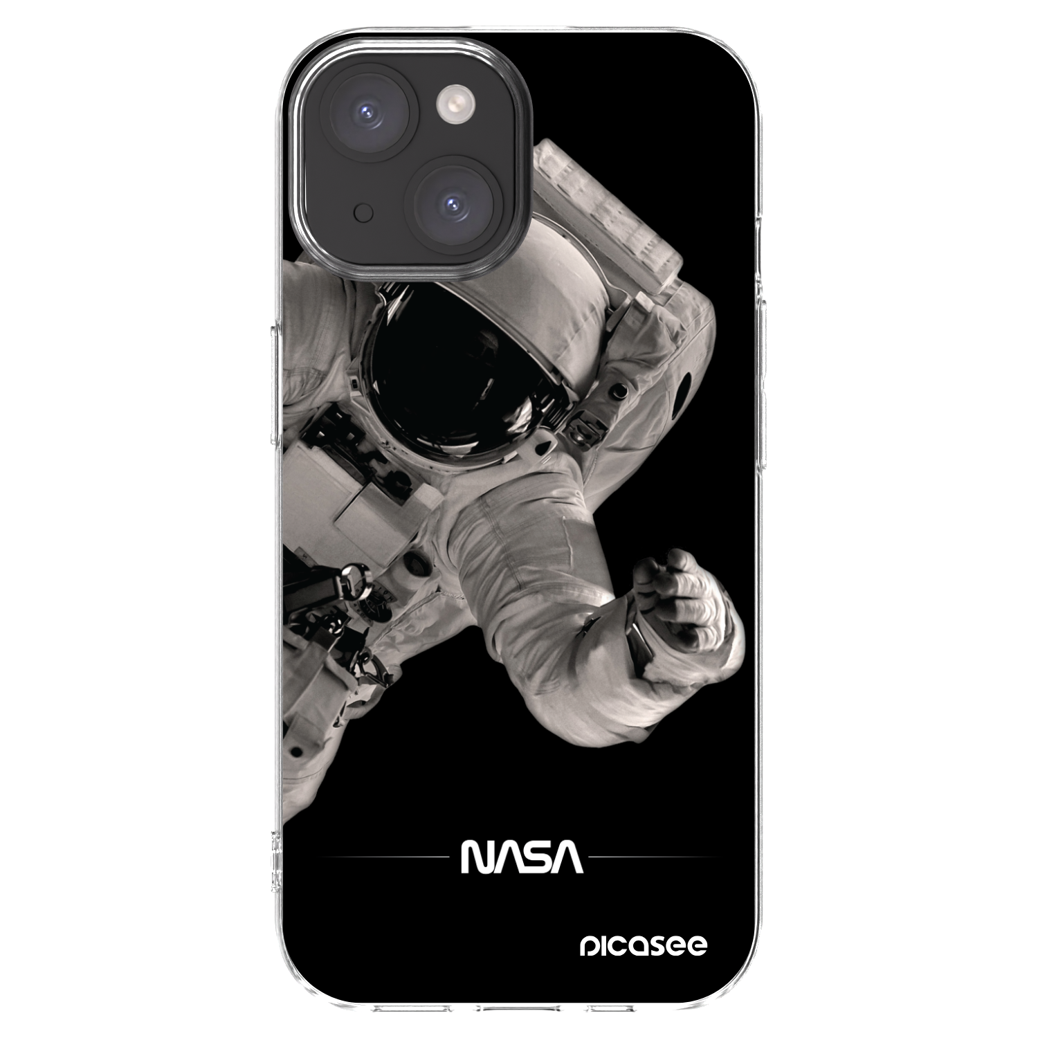 Picasee silikonový průhledný obal pro Apple iPhone 15 - Astronaut Big