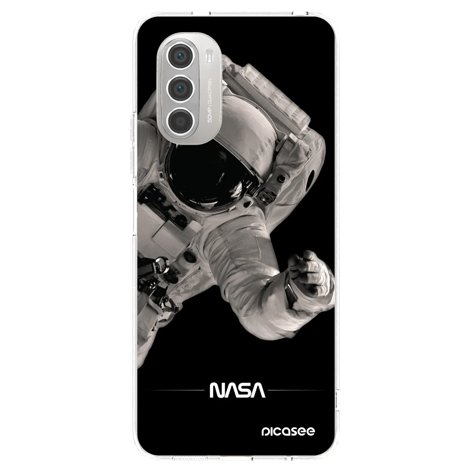Picasee silikonový průhledný obal pro Motorola Moto G51 - Astronaut Big