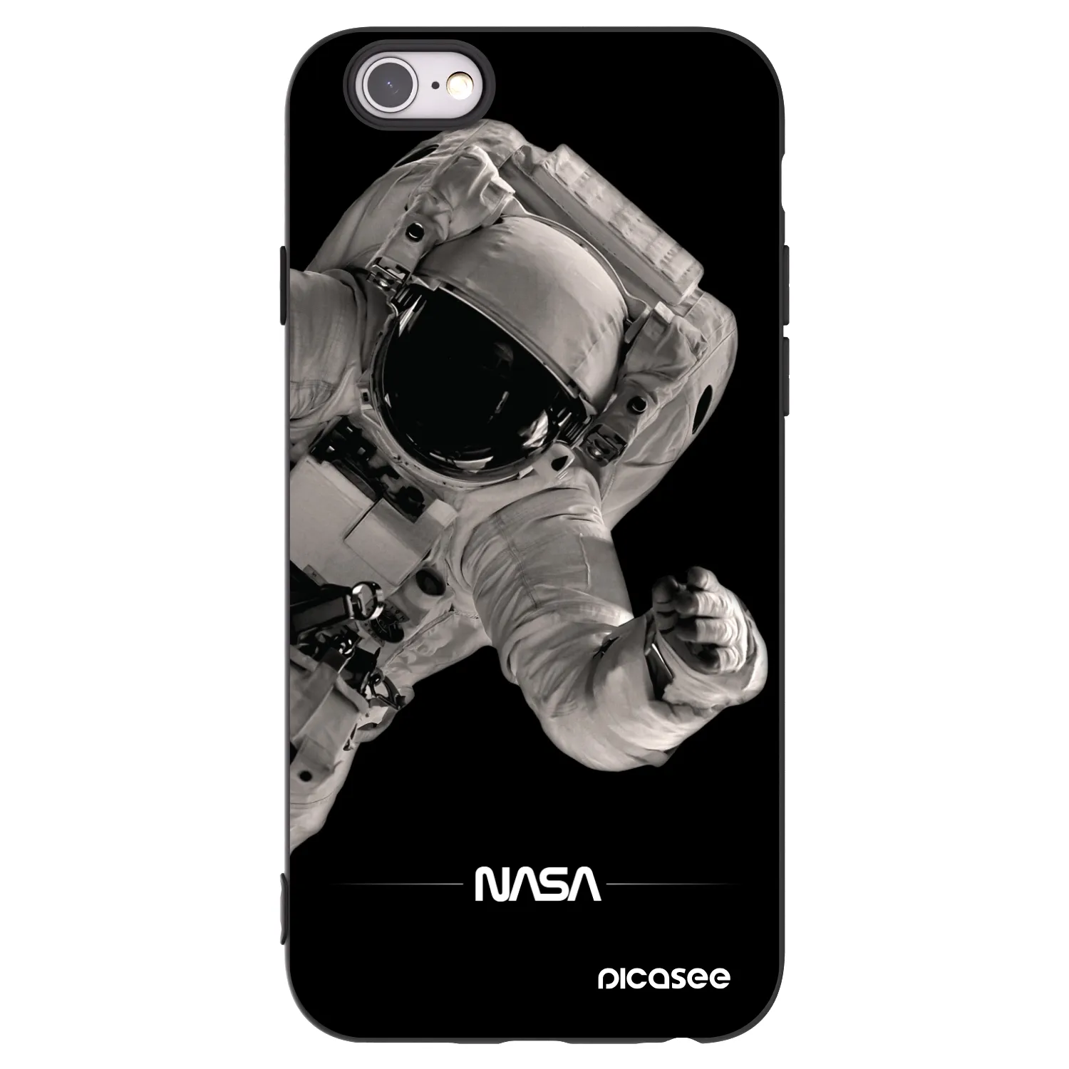 Picasee silikonový černý obal pro Apple iPhone 6/6S - Astronaut Big