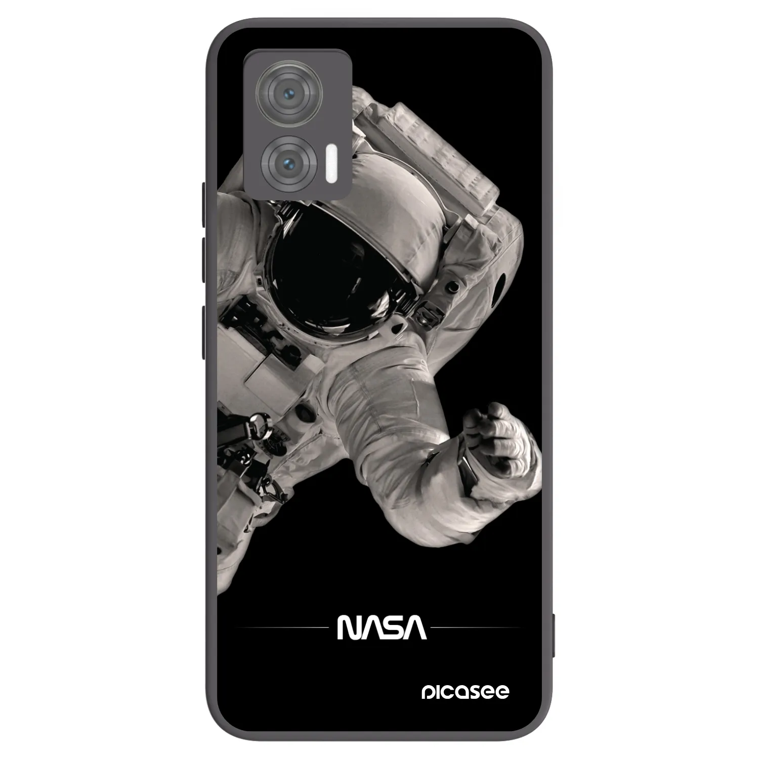 Picasee silikonový černý obal pro Motorola Edge 30 Neo - Astronaut Big