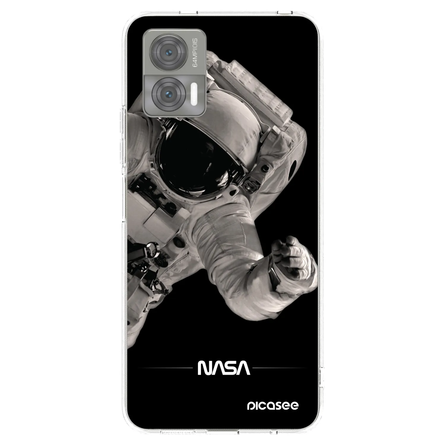 Picasee silikonový průhledný obal pro Motorola Edge 30 Neo - Astronaut Big