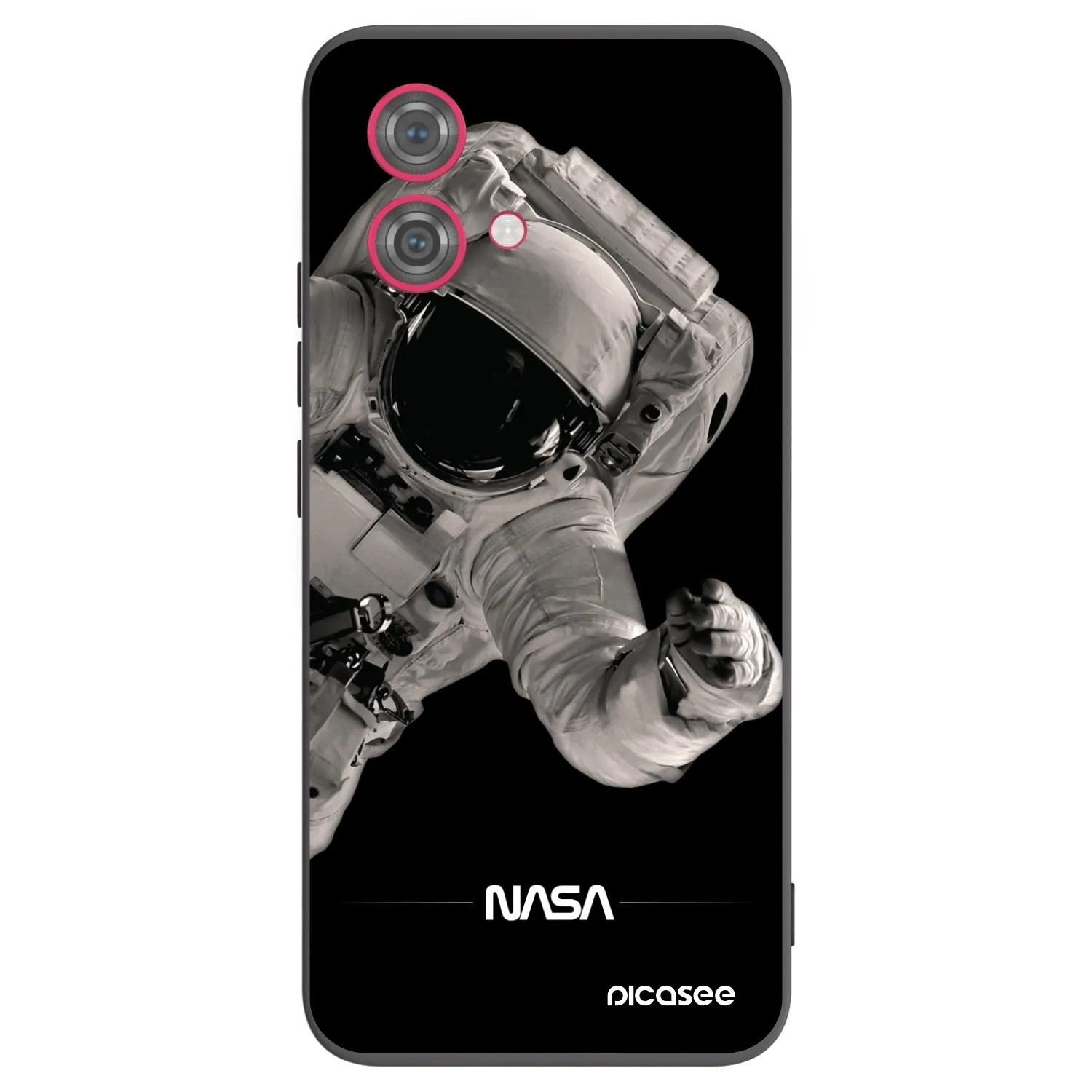 Picasee silikonový černý obal pro Motorola Moto G84 5G - Astronaut Big