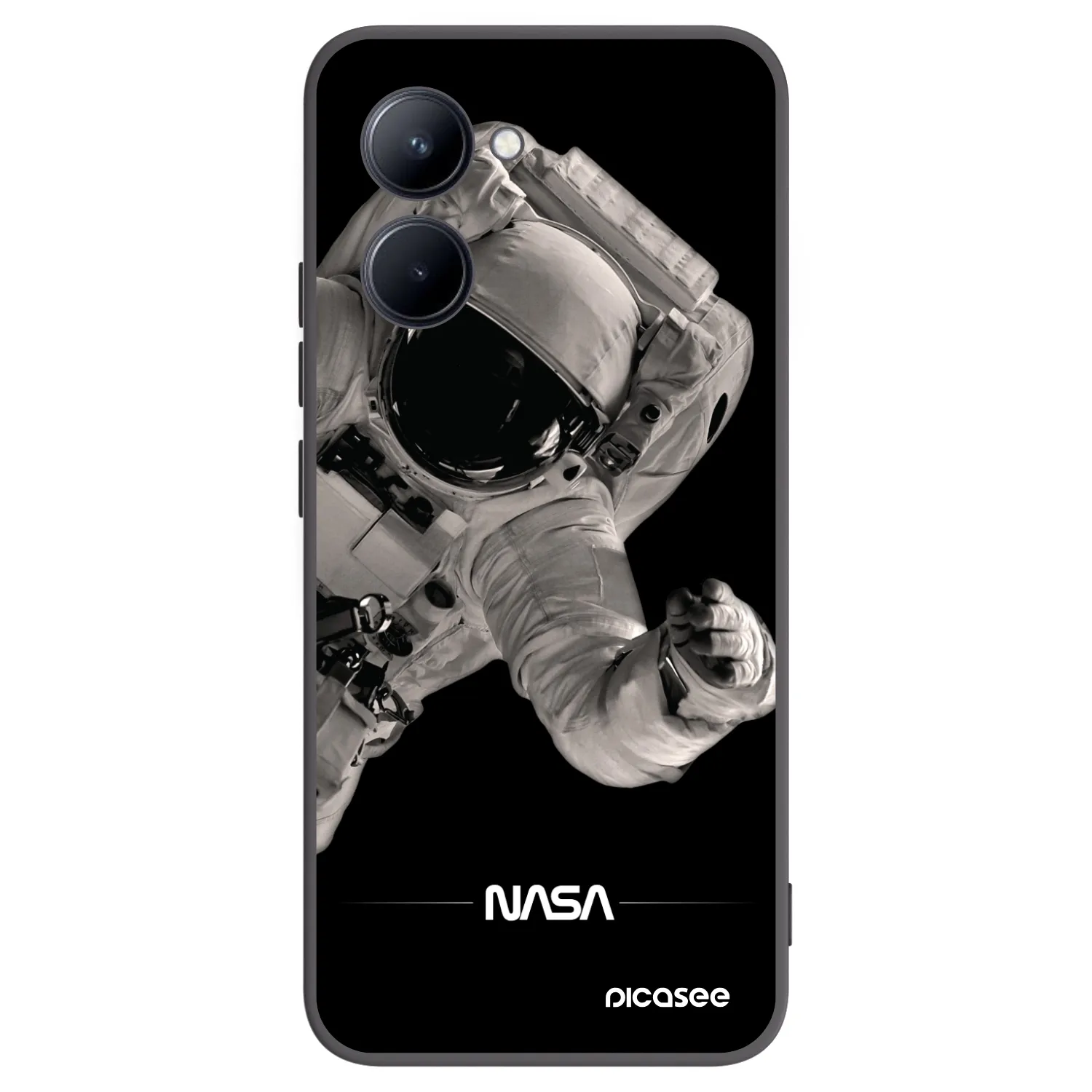 Picasee silikonový černý obal pro Realme C33 (2023) - Astronaut Big