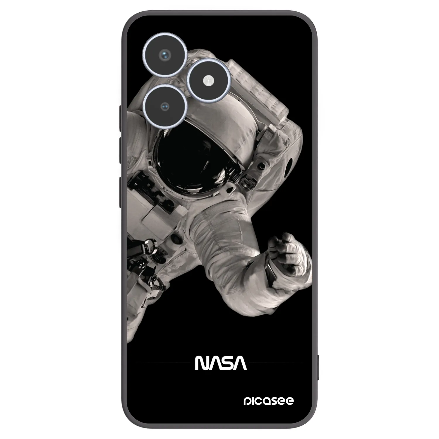 Picasee silikonový černý obal pro Realme C53 - Astronaut Big