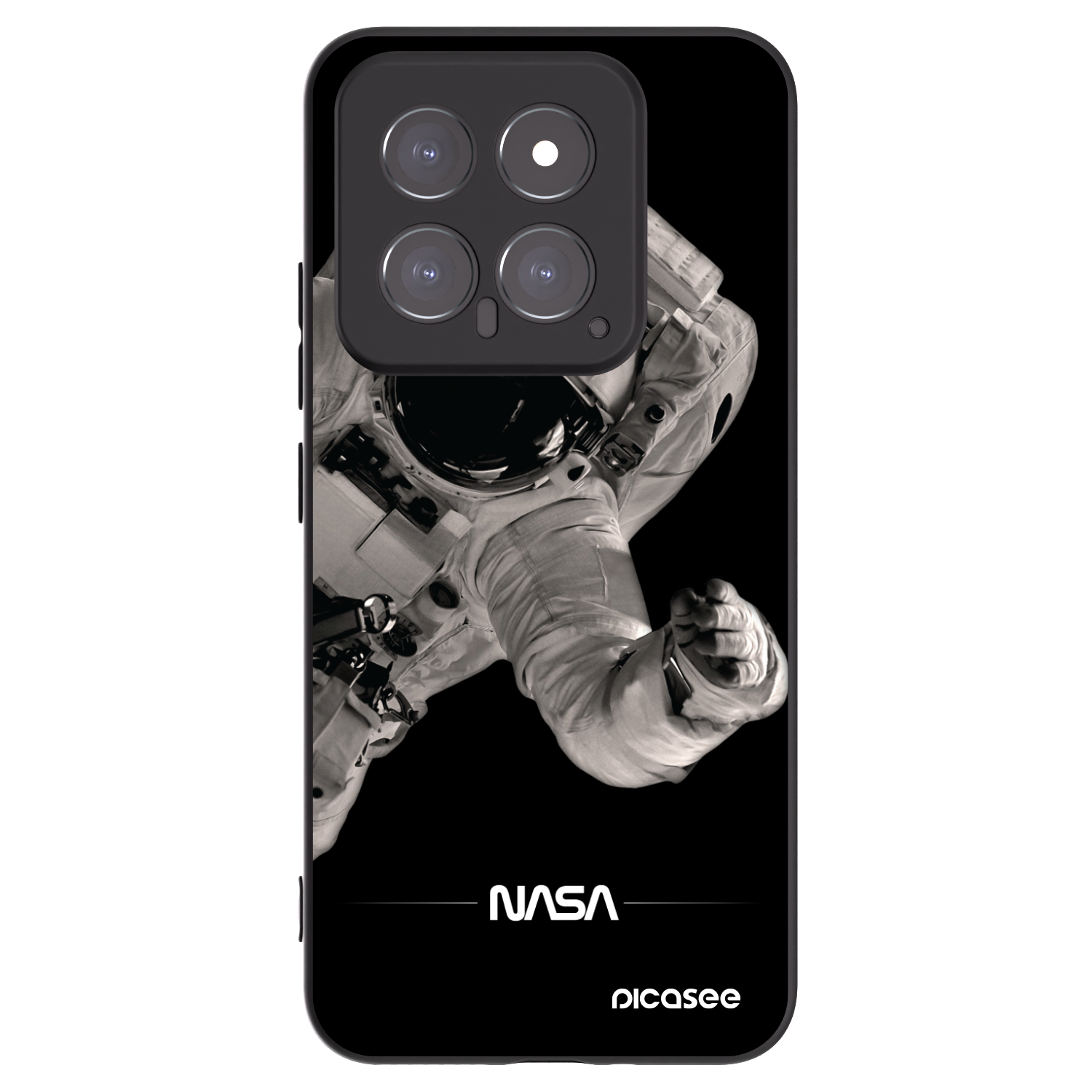 Picasee silikonový černý obal pro Xiaomi 14 - Astronaut Big