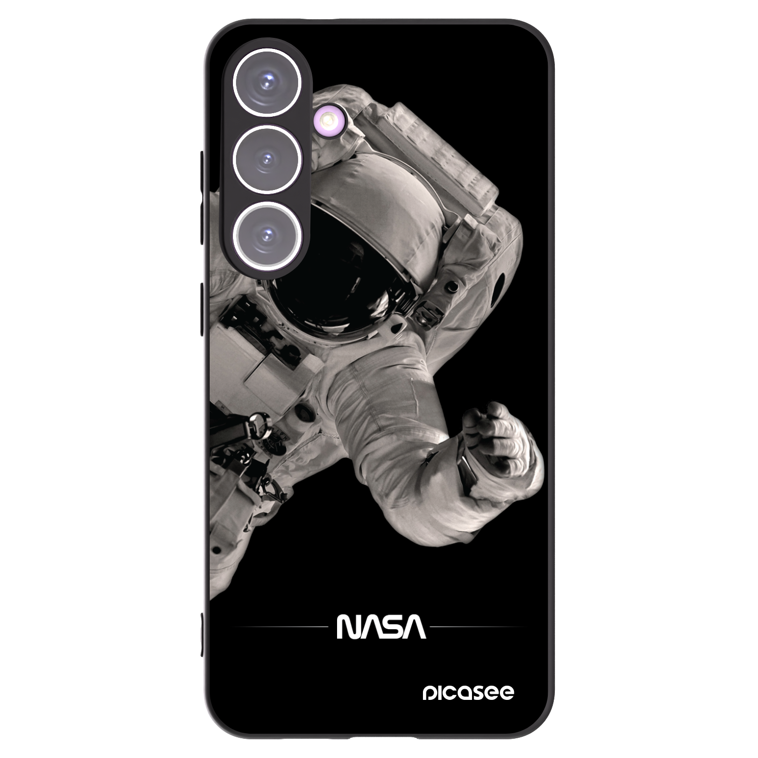 Picasee silikonový černý obal pro Samsung Galaxy S24+ S926B 5G - Astronaut Big