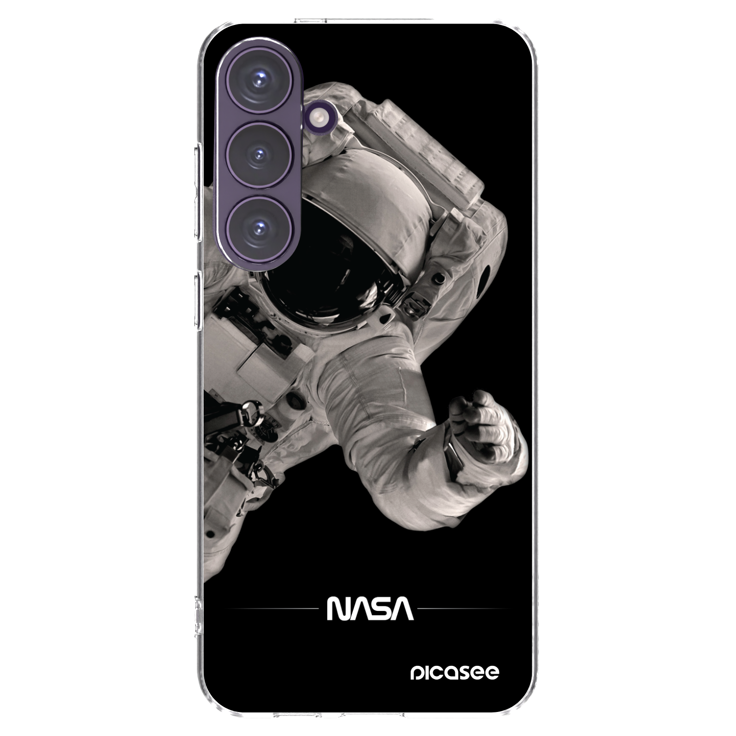 Picasee silikonový průhledný obal pro Samsung Galaxy S24+ S926B 5G - Astronaut Big