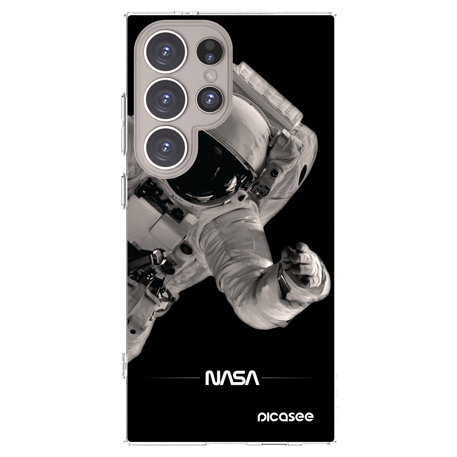 Picasee silikonový průhledný obal pro Samsung Galaxy S24 Ultra S928B 5G - Astronaut Big