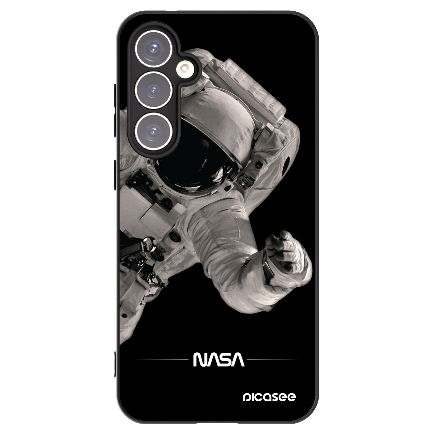 Picasee silikonový černý obal pro Samsung Galaxy S23 FE S711B - Astronaut Big