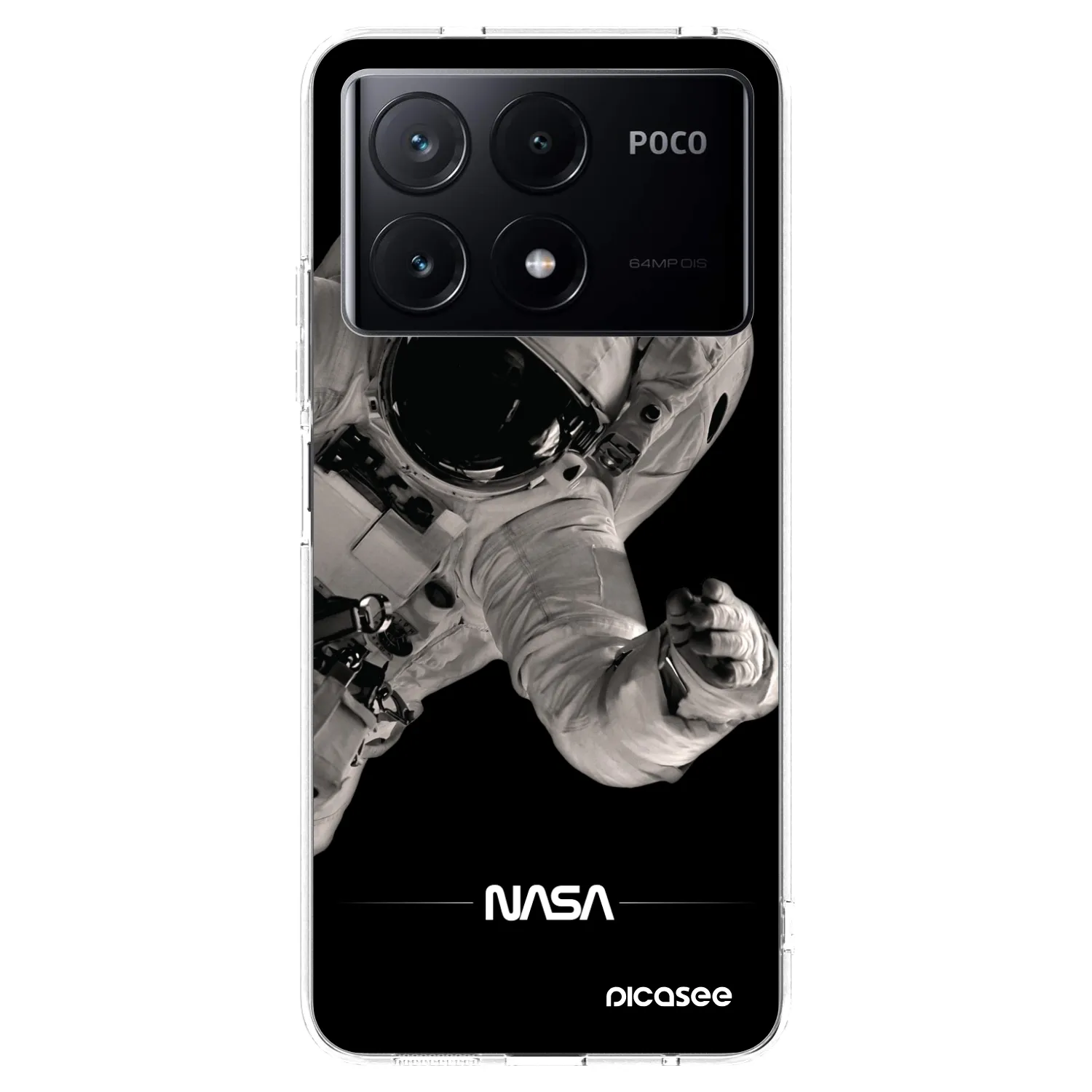 Picasee silikonový průhledný obal pro Xiaomi Poco X6 Pro - Astronaut Big