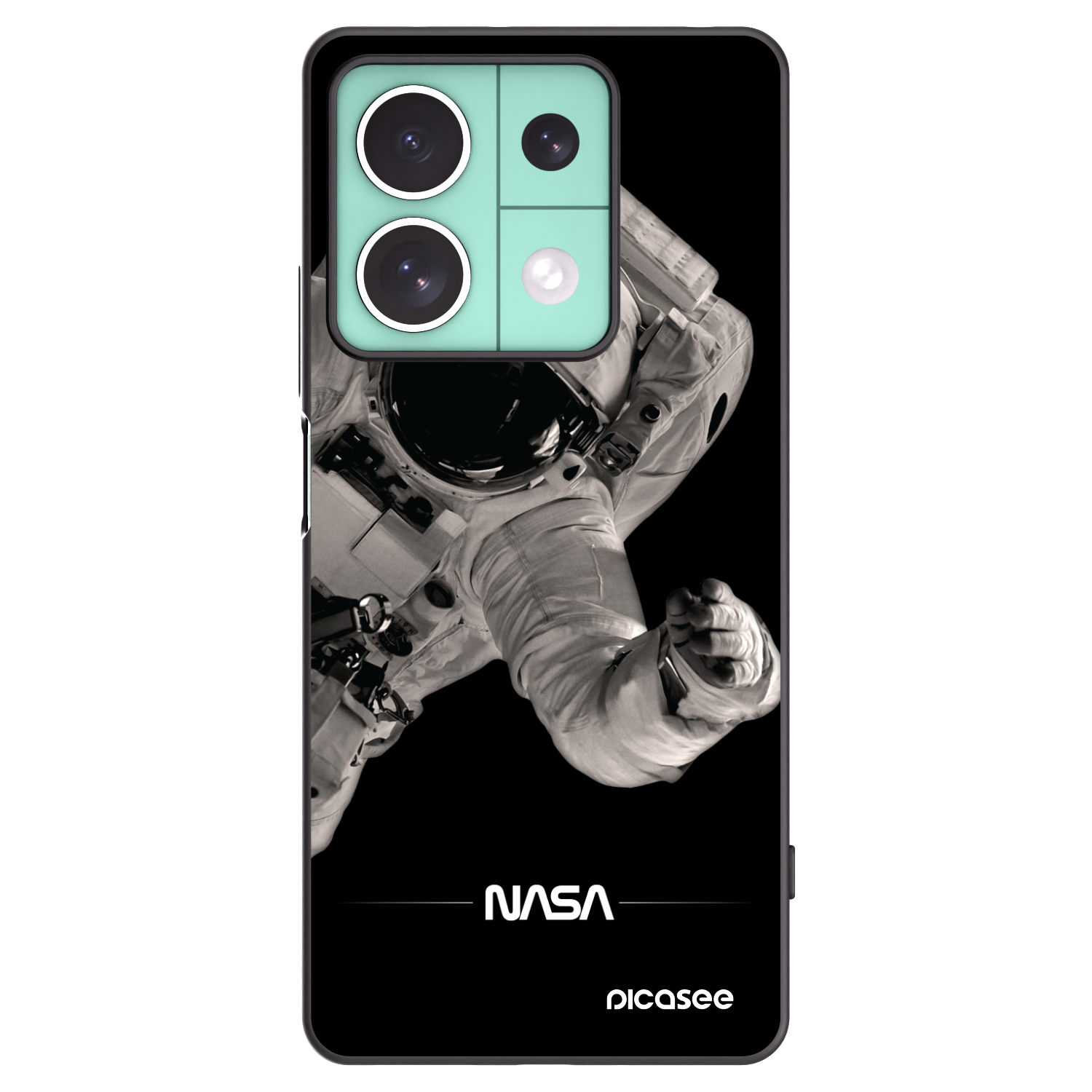 Picasee silikonový černý obal pro Xiaomi Redmi Note 13 5G - Astronaut Big