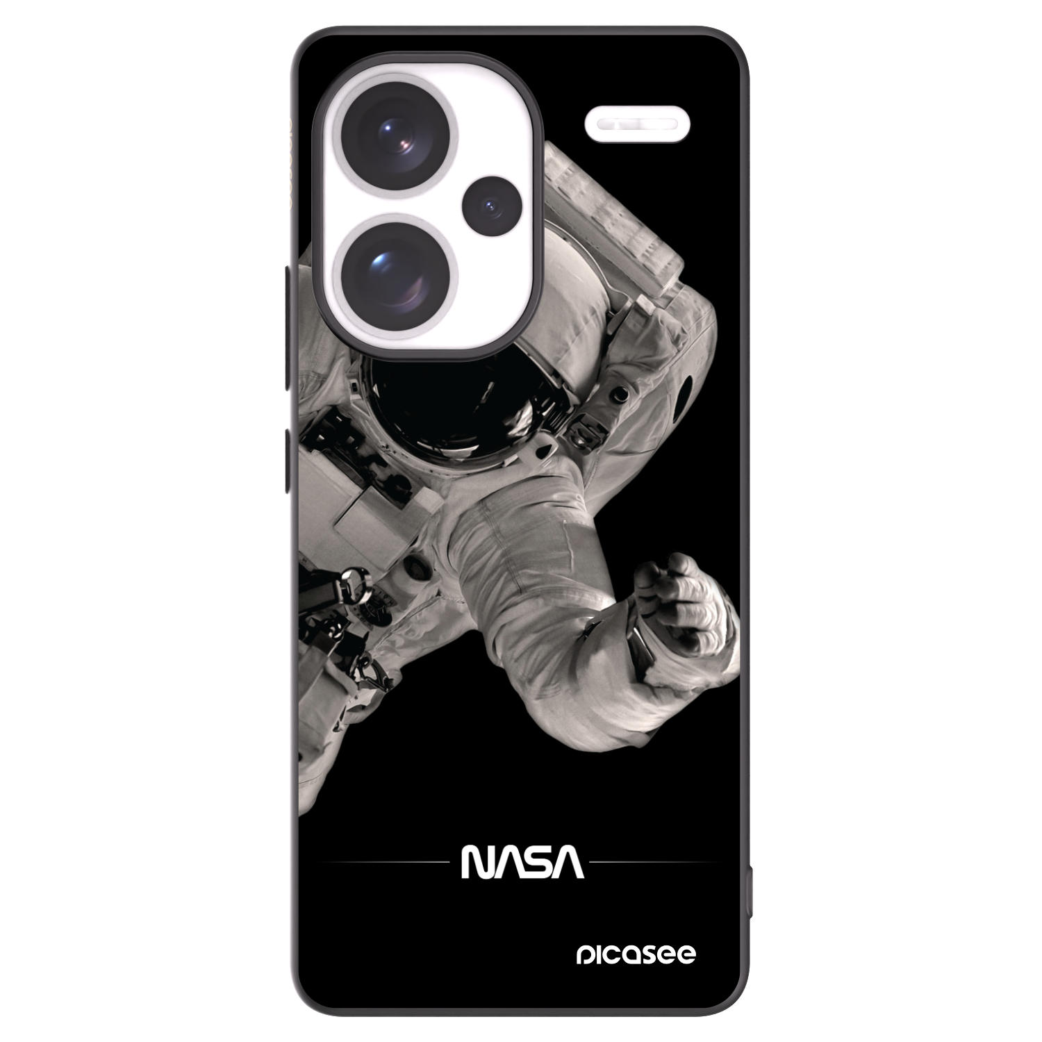 Picasee silikonový černý obal pro Xiaomi Redmi Note 13 Pro+ 5G - Astronaut Big