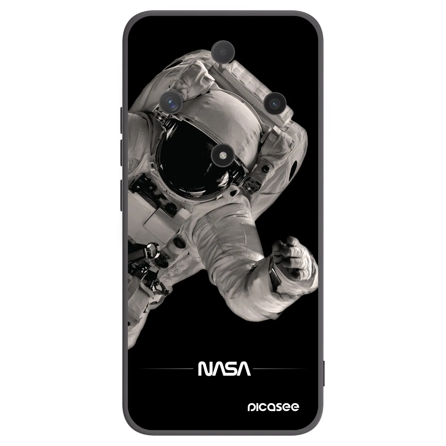 Picasee silikonový černý obal pro Honor Magic6 Lite 5G - Astronaut Big