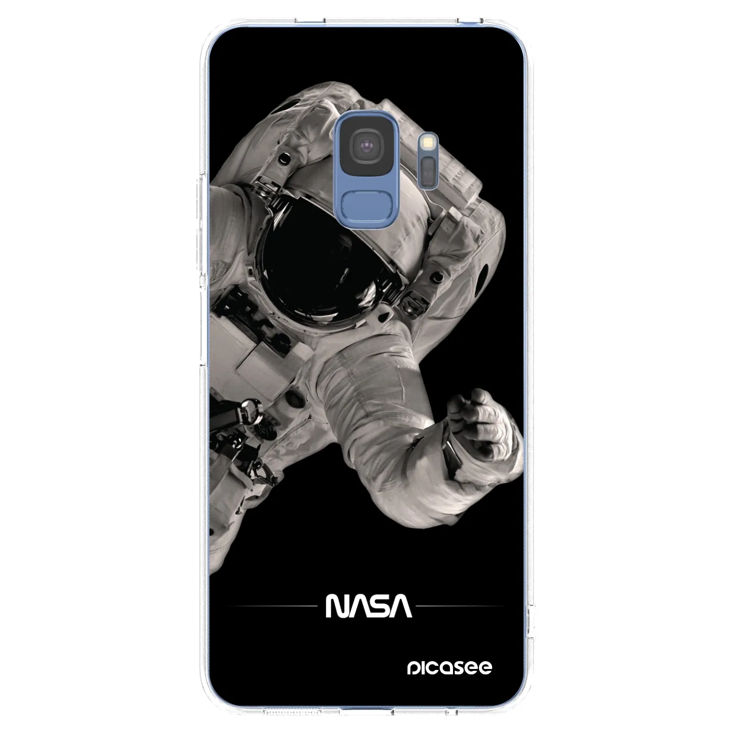 Picasee silikonový průhledný obal pro Samsung Galaxy S9 G960F - Astronaut Big