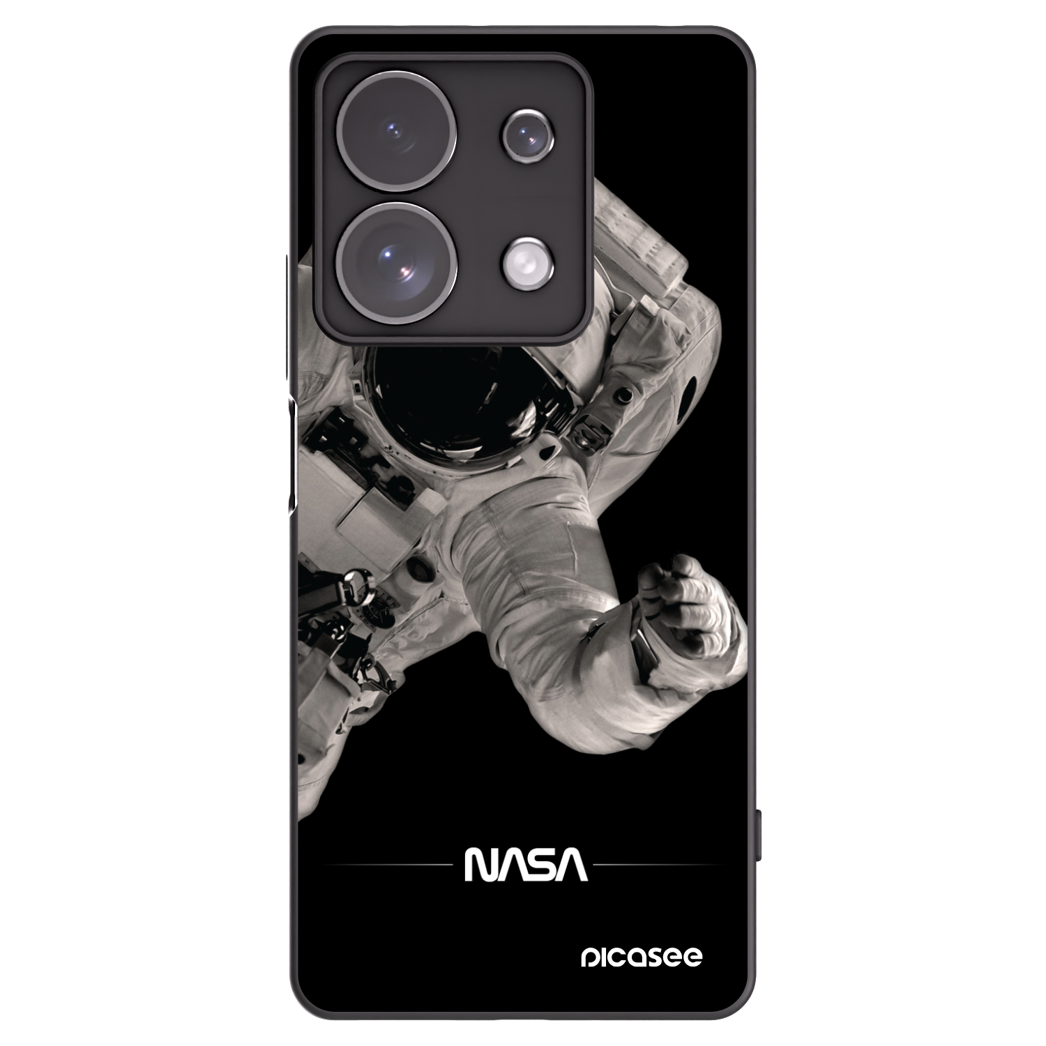 Picasee silikonový černý obal pro Xiaomi Redmi Note 13 Pro 4G - Astronaut Big