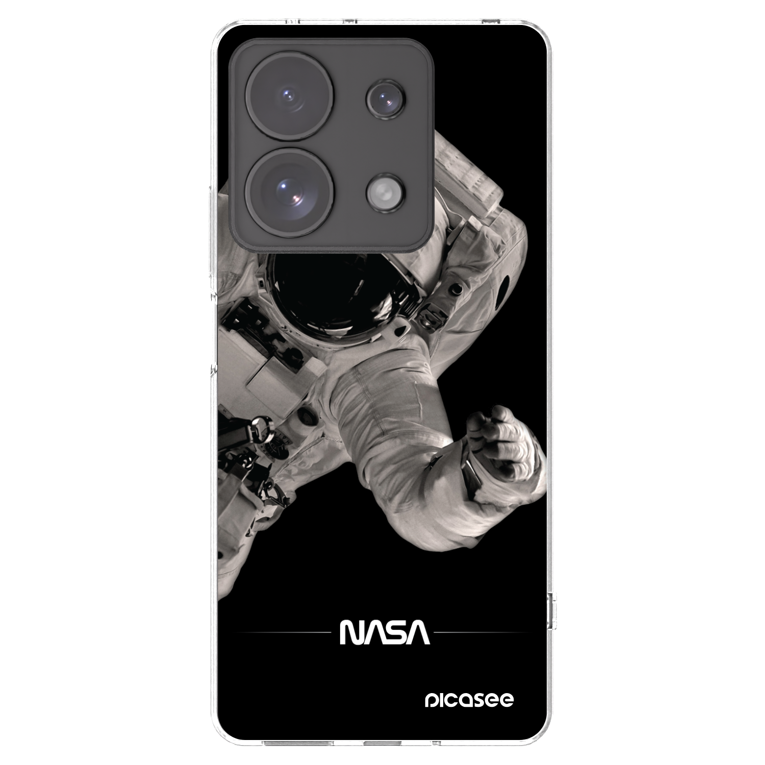 Picasee silikonový průhledný obal pro Xiaomi Redmi Note 13 Pro 4G - Astronaut Big