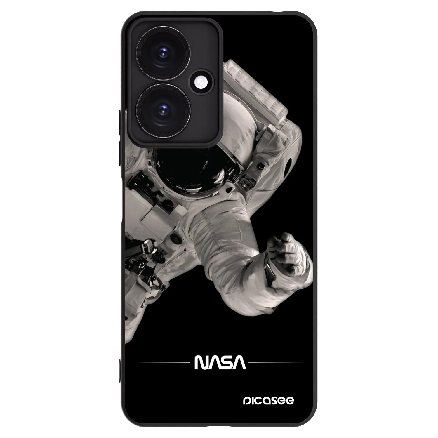 Picasee silikonový černý obal pro Xiaomi Redmi 13C 5G - Astronaut Big