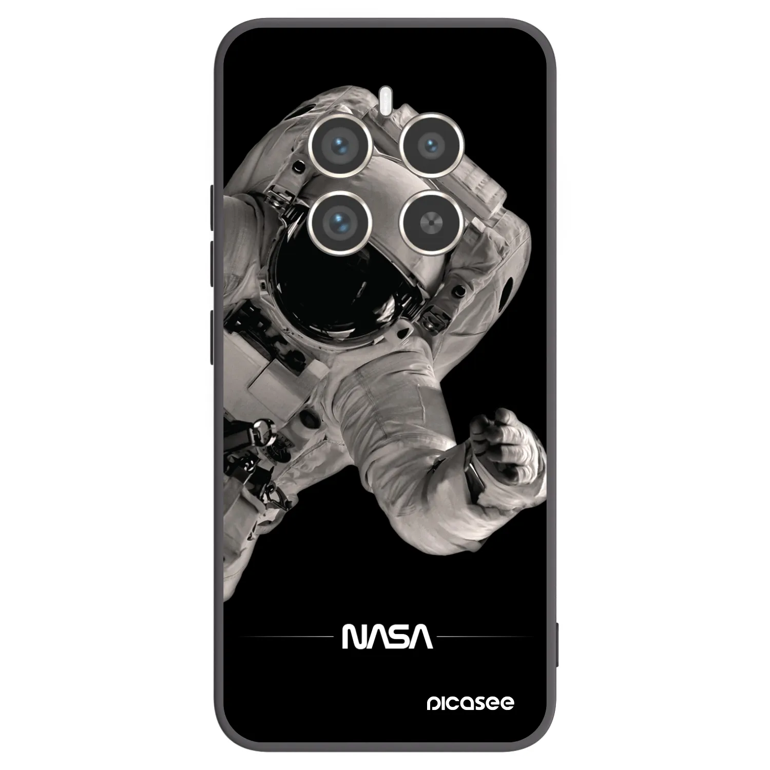 Picasee silikonový černý obal pro Realme 12 Pro 5G - Astronaut Big