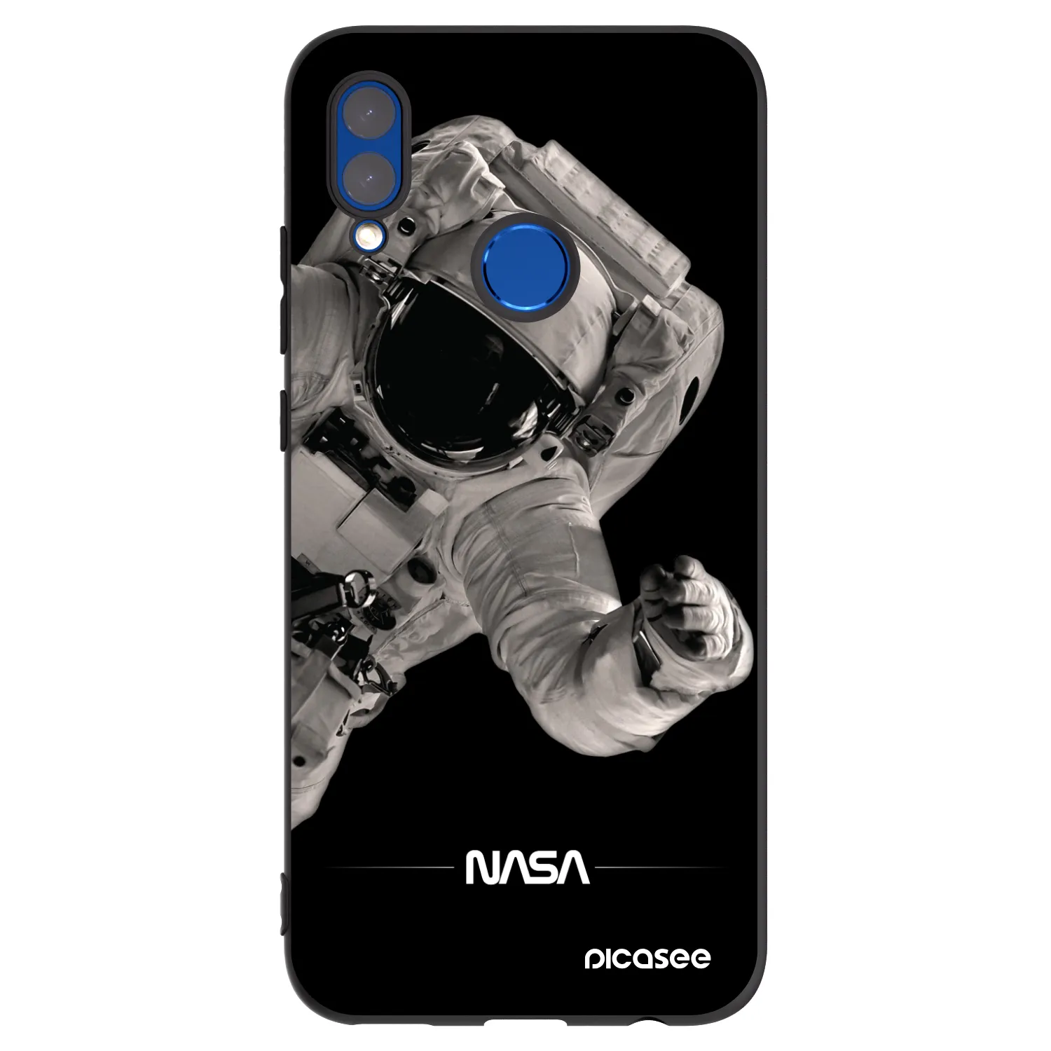 Picasee silikonový černý obal pro Huawei P Smart 2019 - Astronaut Big