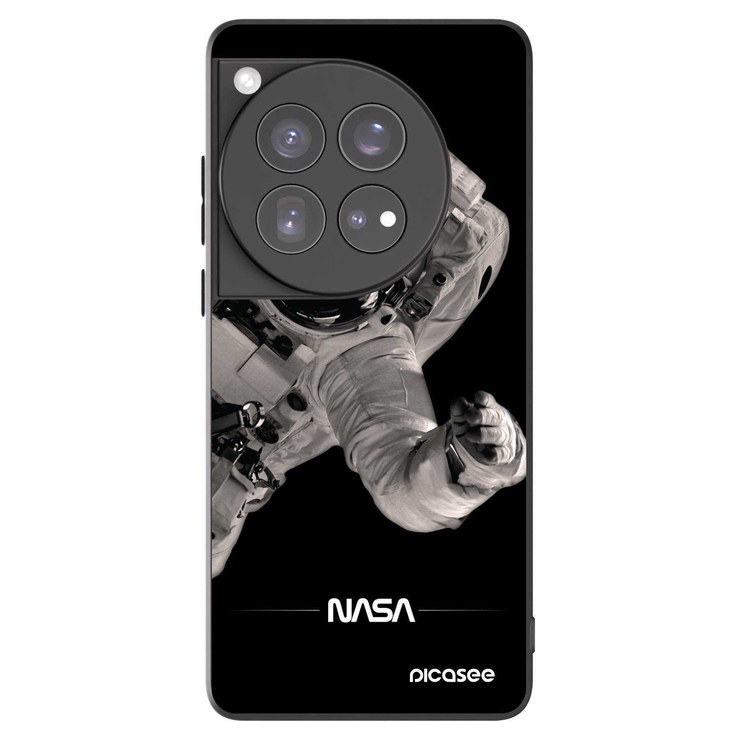 Picasee silikonový černý obal pro OnePlus 12 5G - Astronaut Big