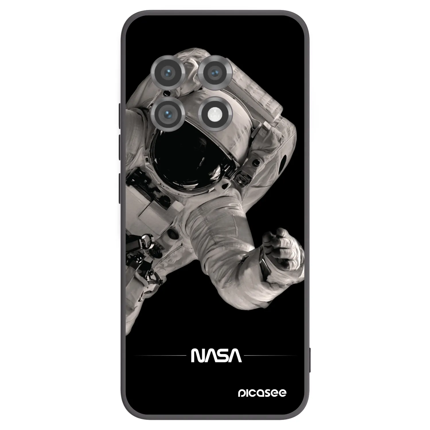 Picasee silikonový černý obal pro OnePlus 11 5G - Astronaut Big