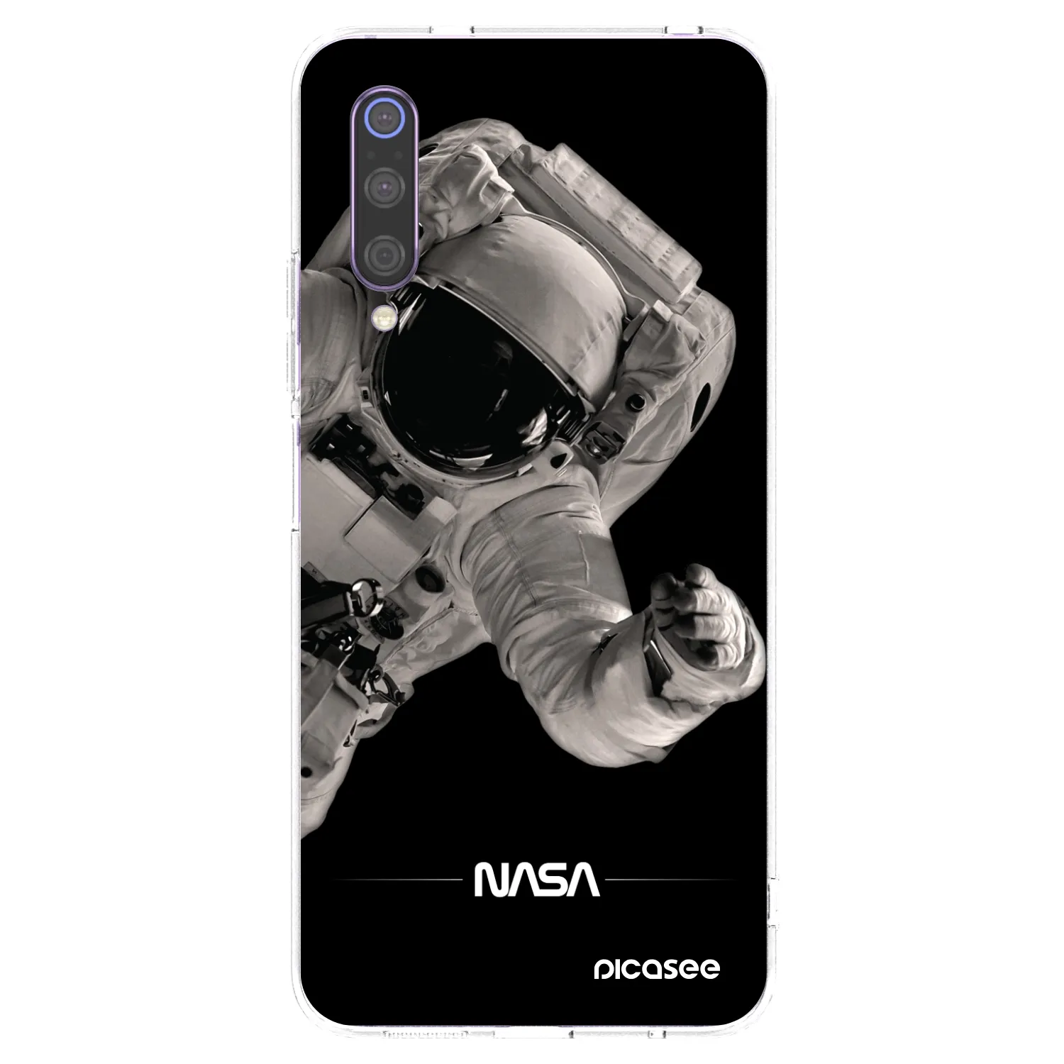 Picasee silikonový průhledný obal pro Xiaomi Mi 9 - Astronaut Big